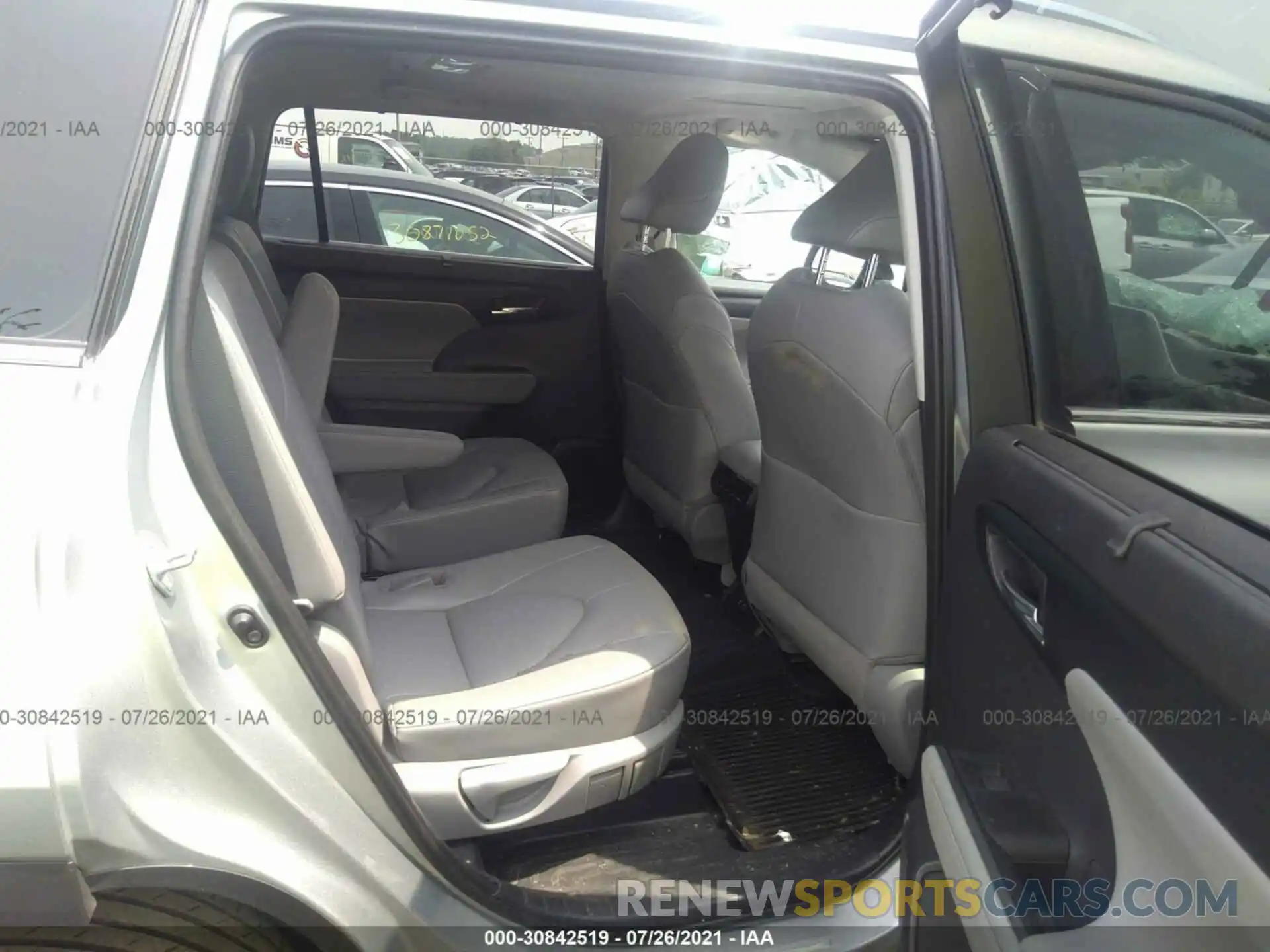 8 Фотография поврежденного автомобиля 5TDGZRBHXMS069504 TOYOTA HIGHLANDER 2021