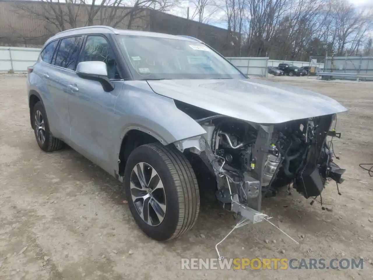 1 Photograph of a damaged car 5TDGZRBHXMS113386 TOYOTA HIGHLANDER 2021