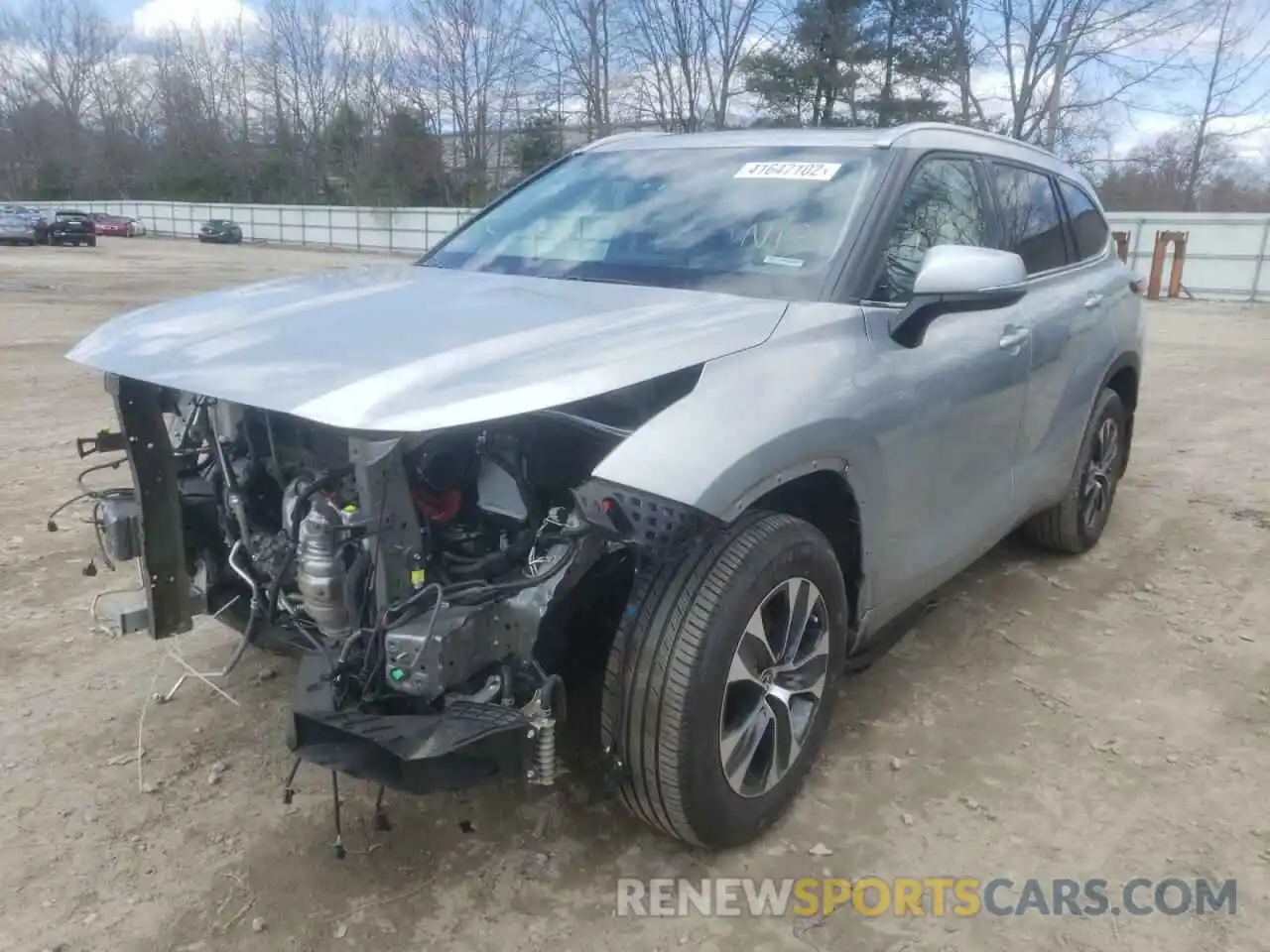 2 Photograph of a damaged car 5TDGZRBHXMS113386 TOYOTA HIGHLANDER 2021