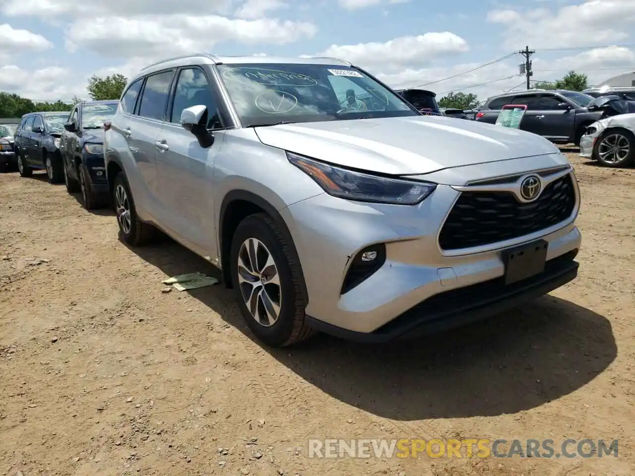 1 Photograph of a damaged car 5TDGZRBHXMS526098 TOYOTA HIGHLANDER 2021