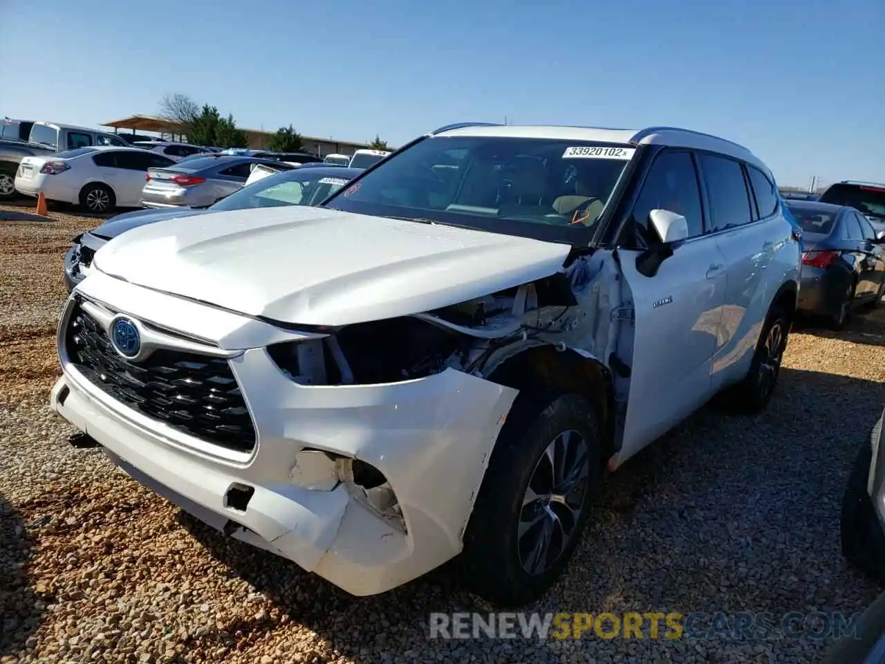 2 Photograph of a damaged car 5TDHARAH0MS504267 TOYOTA HIGHLANDER 2021