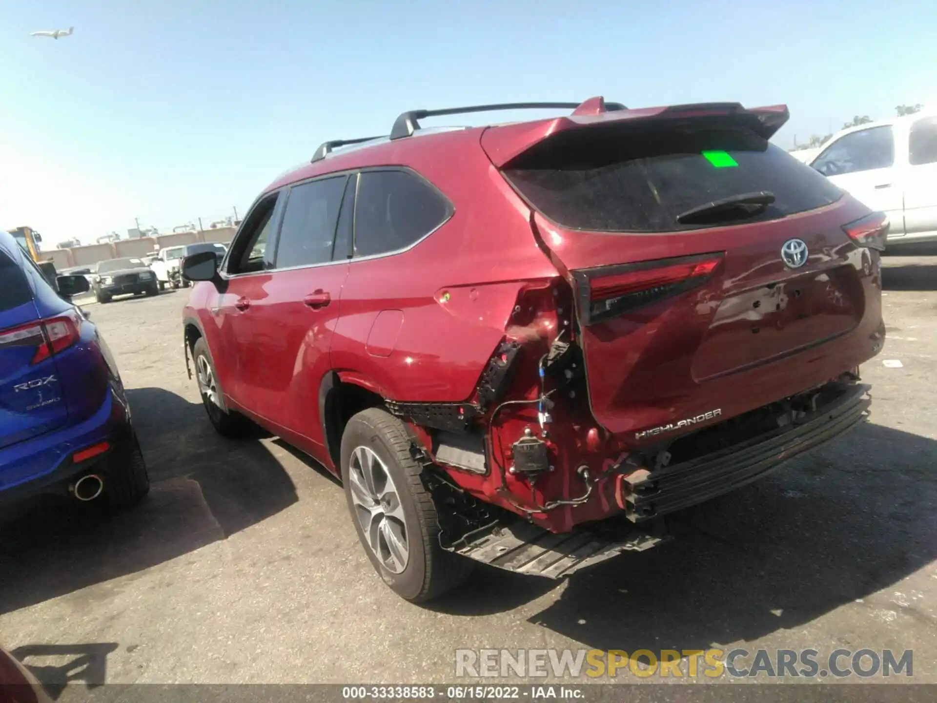 3 Фотография поврежденного автомобиля 5TDHARAH1MS011746 TOYOTA HIGHLANDER 2021