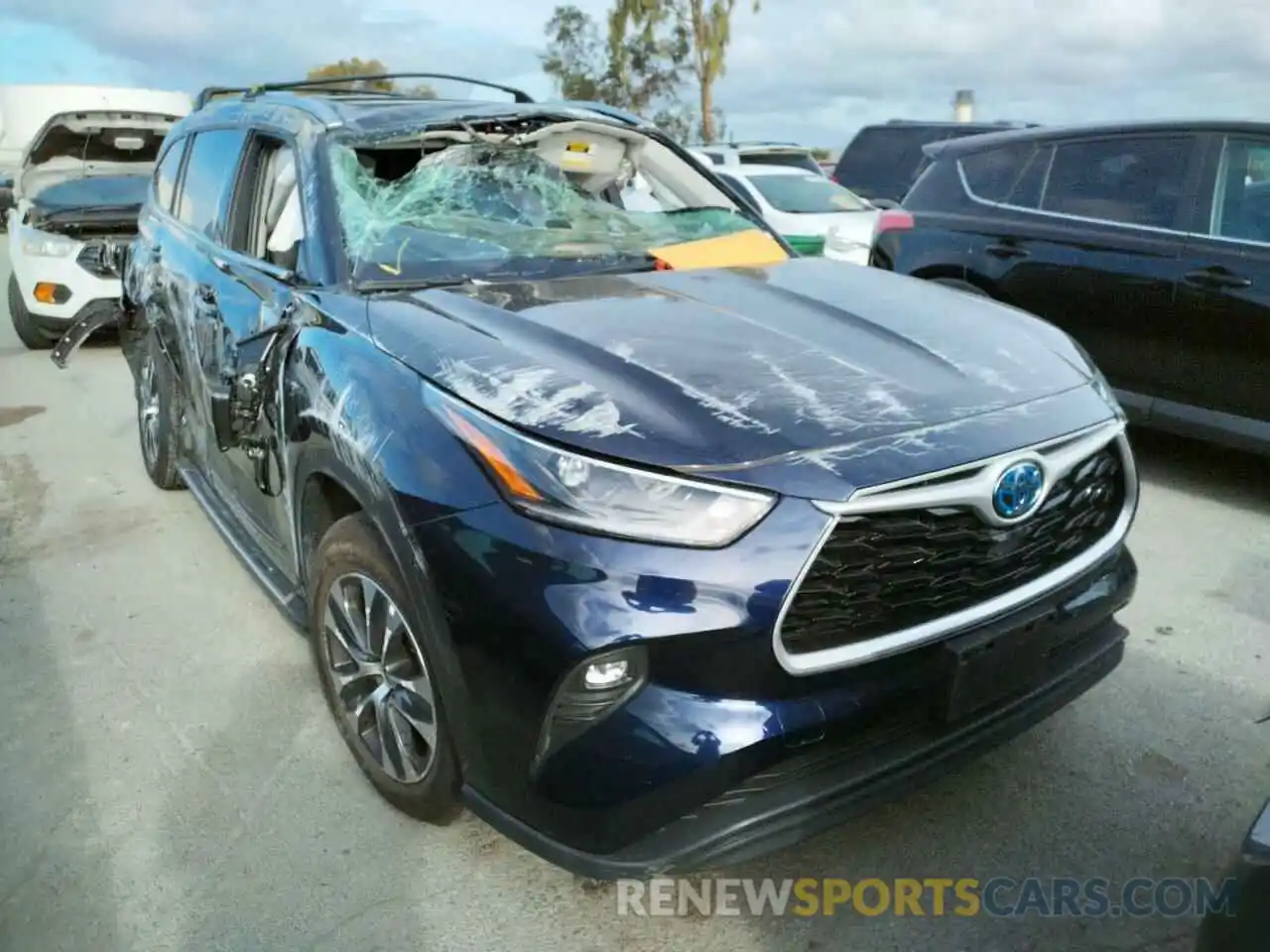 1 Photograph of a damaged car 5TDHARAH1MS504049 TOYOTA HIGHLANDER 2021