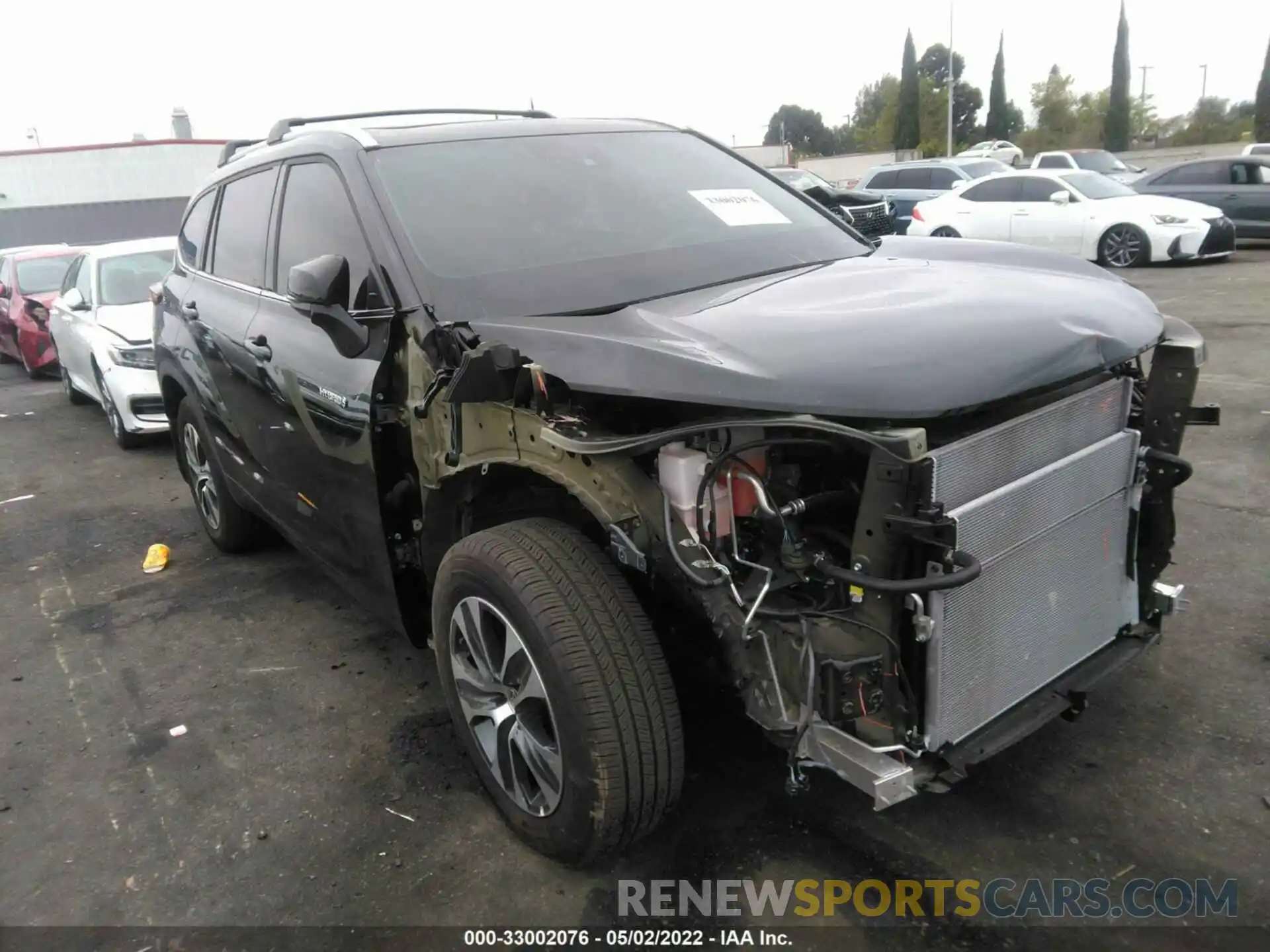 1 Photograph of a damaged car 5TDHARAH2MS507834 TOYOTA HIGHLANDER 2021