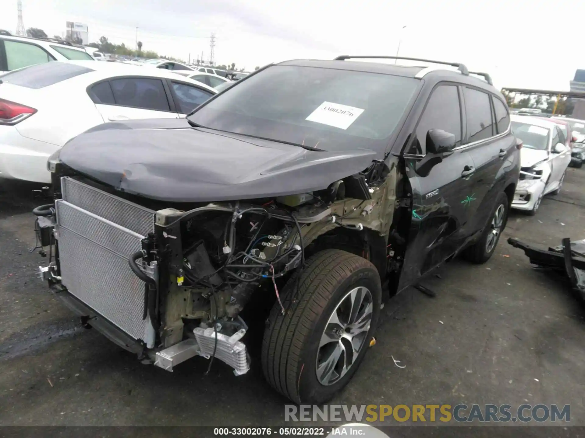 2 Photograph of a damaged car 5TDHARAH2MS507834 TOYOTA HIGHLANDER 2021