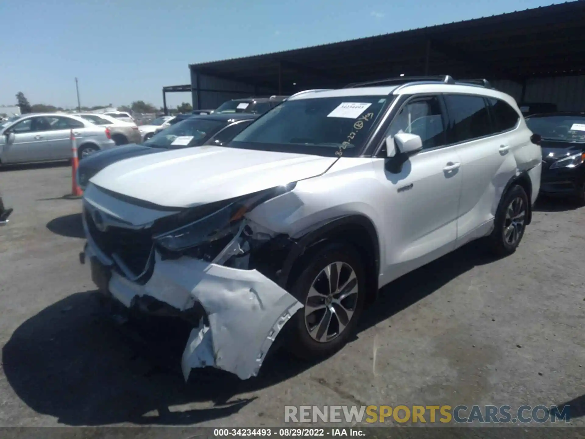 6 Photograph of a damaged car 5TDHARAH7MS507960 TOYOTA HIGHLANDER 2021