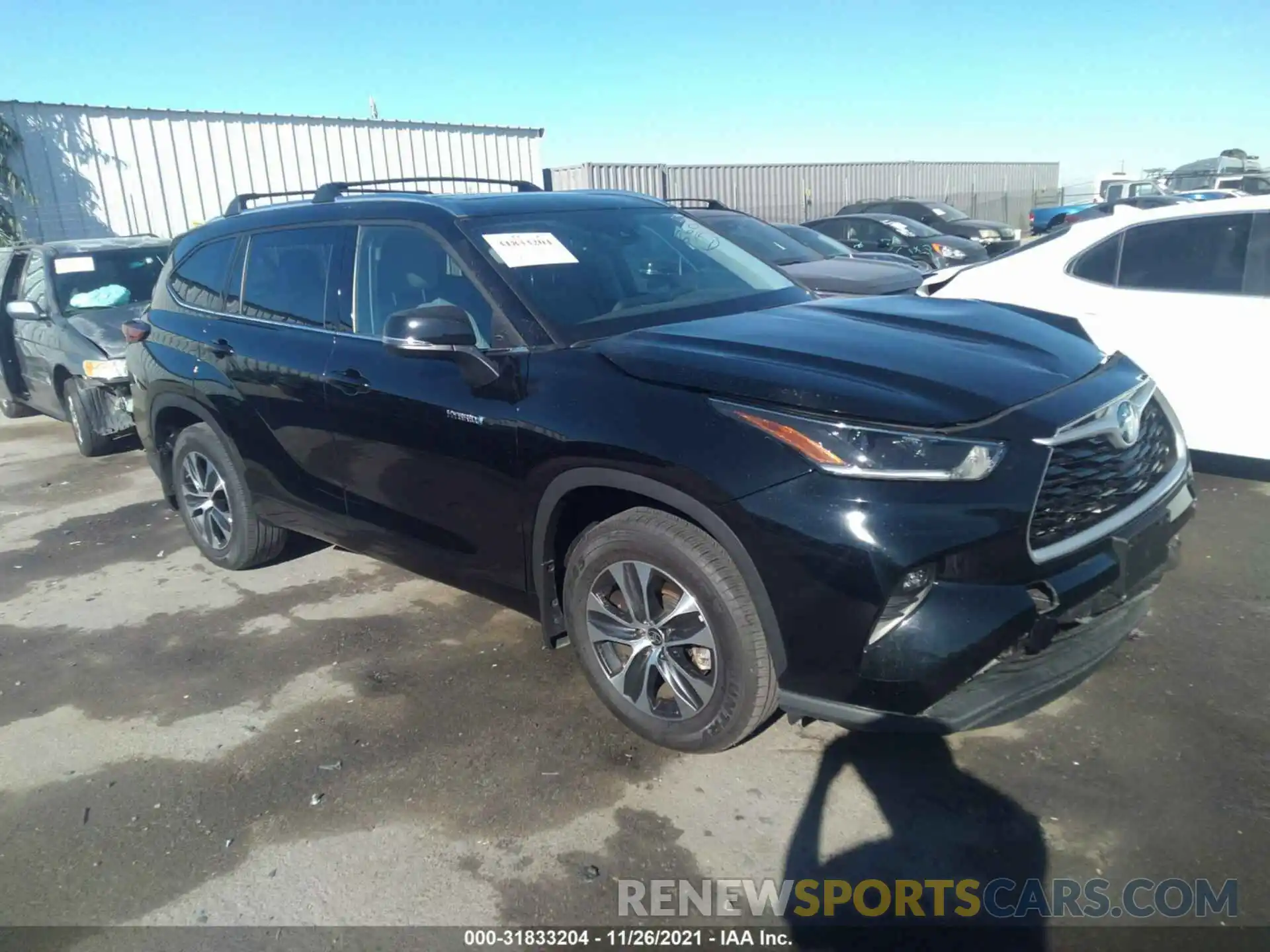 1 Photograph of a damaged car 5TDHARAH8MS009752 TOYOTA HIGHLANDER 2021