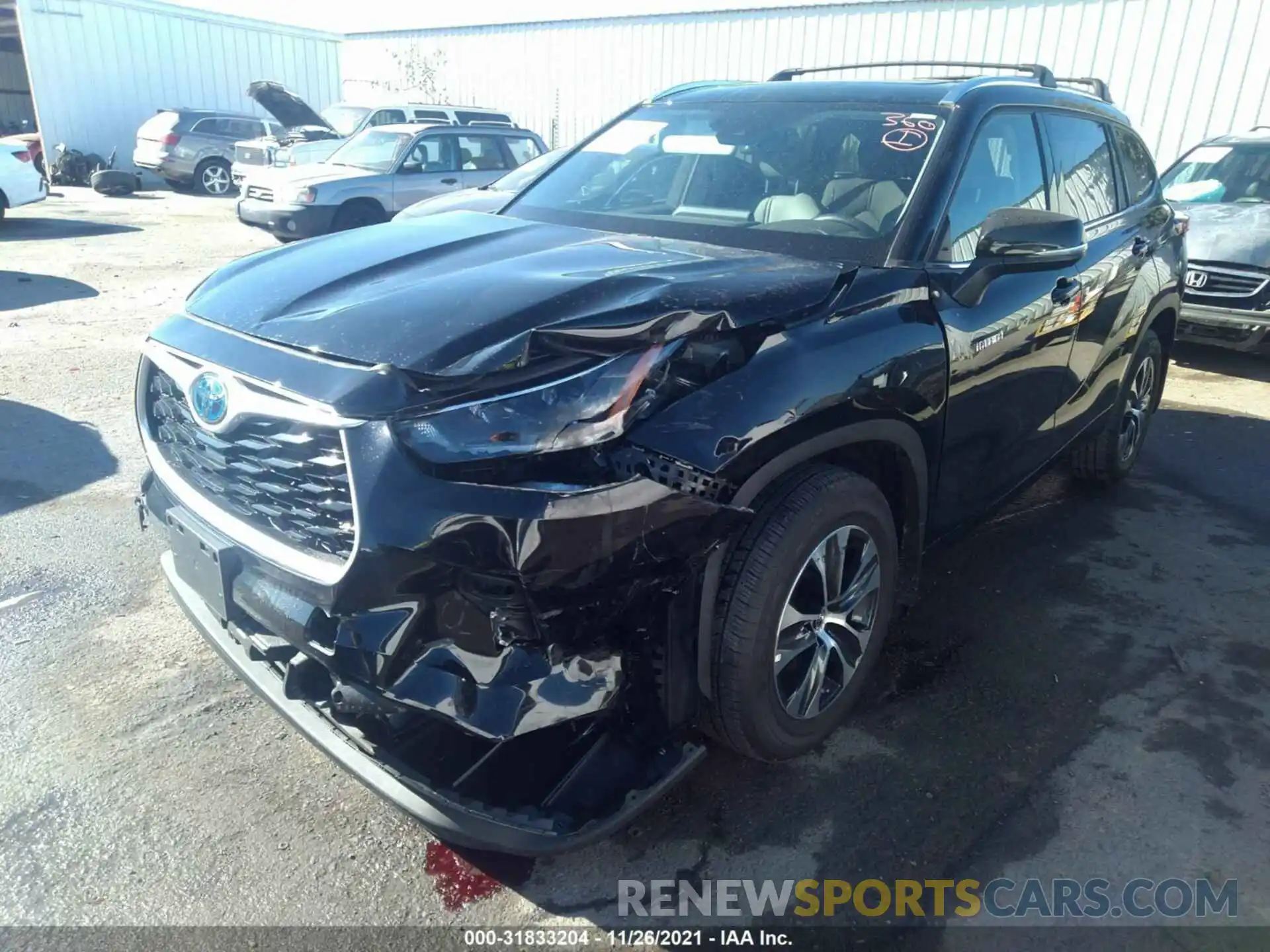 6 Photograph of a damaged car 5TDHARAH8MS009752 TOYOTA HIGHLANDER 2021