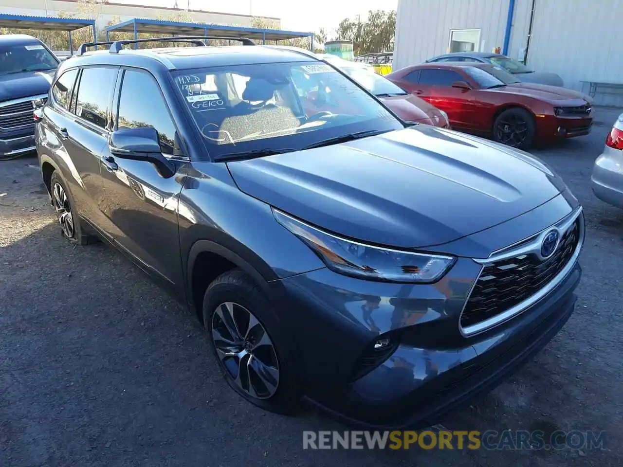 1 Photograph of a damaged car 5TDHARAH9MS507345 TOYOTA HIGHLANDER 2021