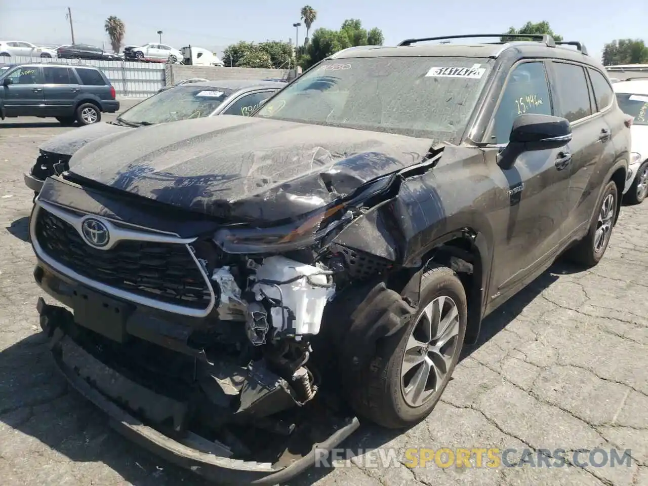 2 Photograph of a damaged car 5TDHBRCH1MS045289 TOYOTA HIGHLANDER 2021