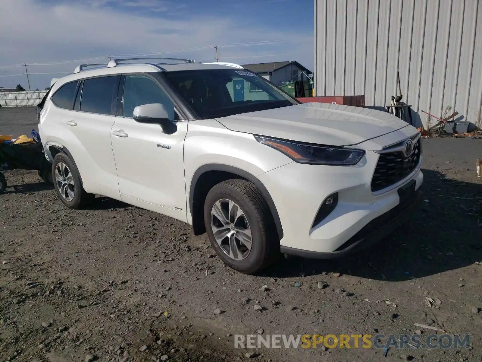 1 Photograph of a damaged car 5TDHBRCH1MS523176 TOYOTA HIGHLANDER 2021