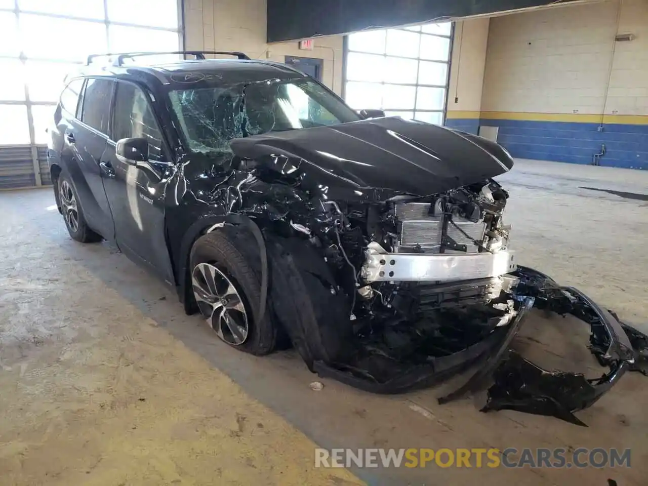 1 Photograph of a damaged car 5TDHBRCH1MS534114 TOYOTA HIGHLANDER 2021