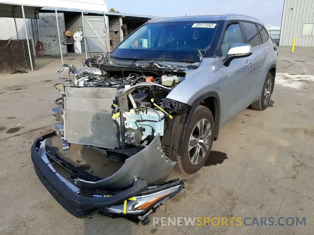 2 Photograph of a damaged car 5TDHBRCH2MS060299 TOYOTA HIGHLANDER 2021