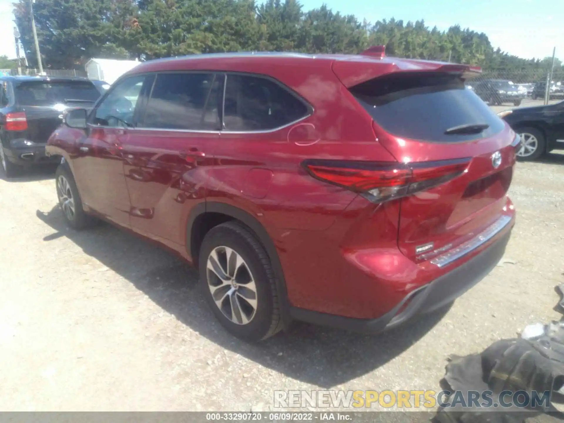 3 Фотография поврежденного автомобиля 5TDHBRCH2MS514938 TOYOTA HIGHLANDER 2021