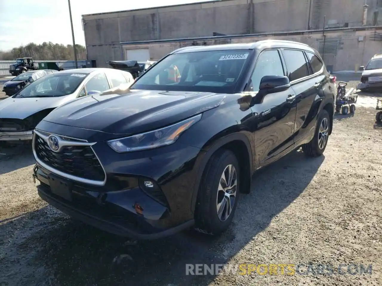 2 Photograph of a damaged car 5TDHBRCH3MS535328 TOYOTA HIGHLANDER 2021