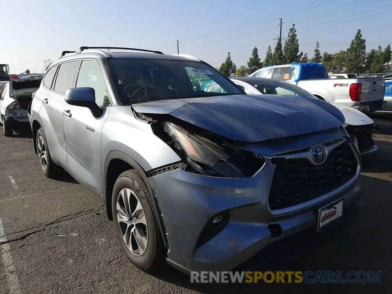 1 Photograph of a damaged car 5TDHBRCH4MS067111 TOYOTA HIGHLANDER 2021