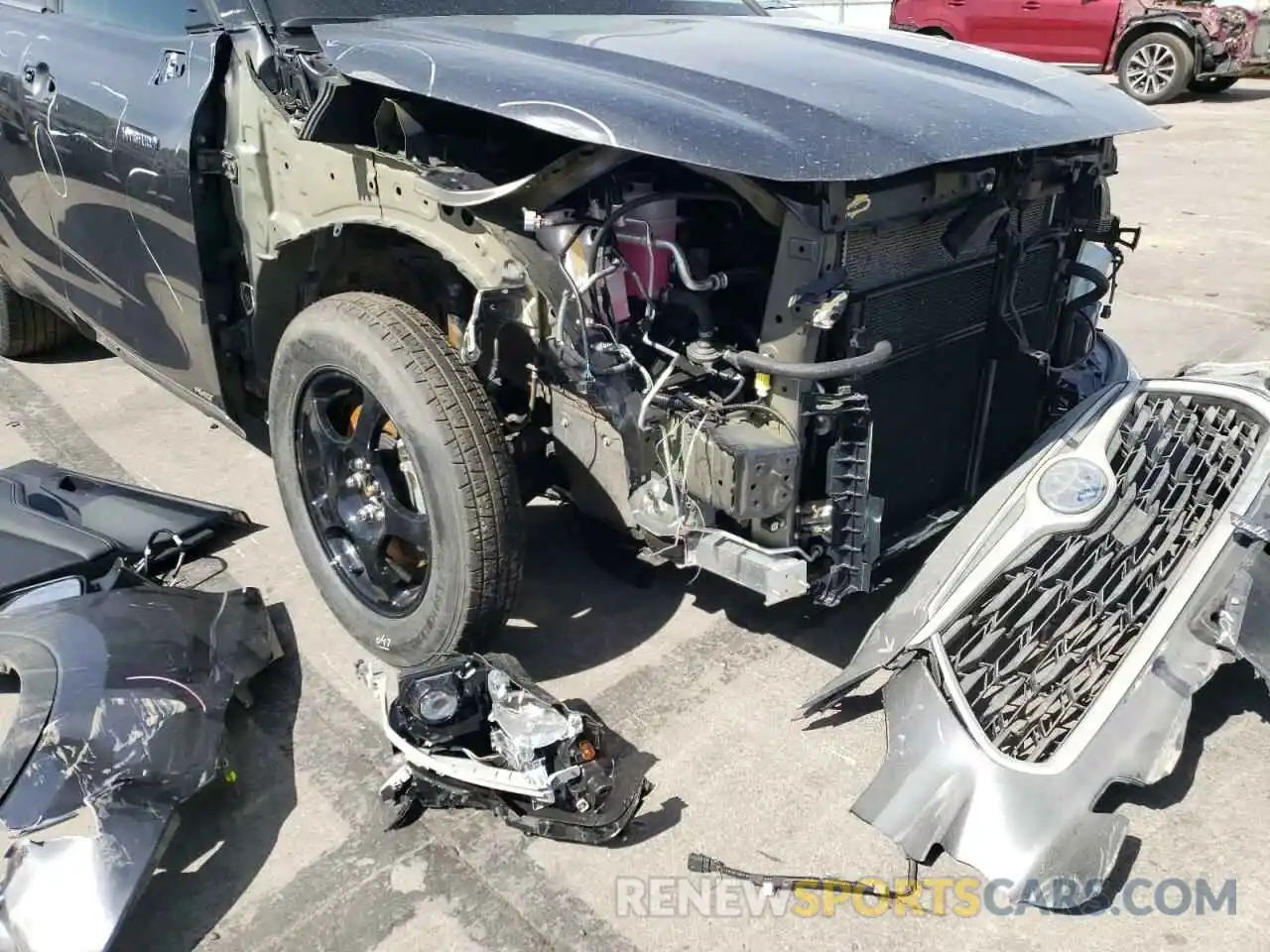 9 Photograph of a damaged car 5TDHBRCH4MS515248 TOYOTA HIGHLANDER 2021