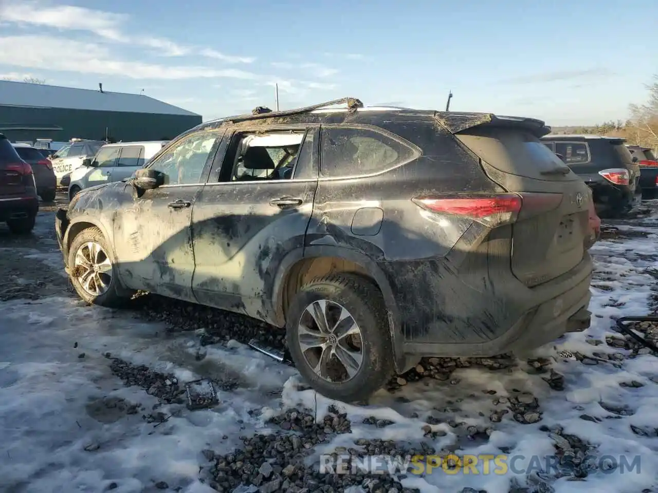 2 Photograph of a damaged car 5TDHBRCH5MS523133 TOYOTA HIGHLANDER 2021