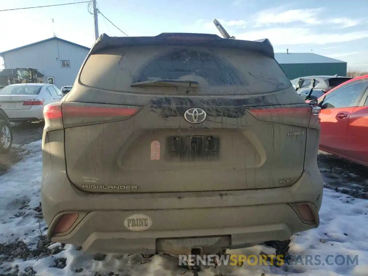 6 Photograph of a damaged car 5TDHBRCH5MS523133 TOYOTA HIGHLANDER 2021