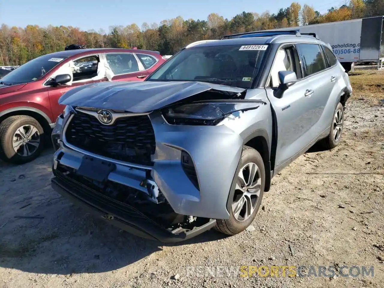 2 Photograph of a damaged car 5TDHBRCH7MS027749 TOYOTA HIGHLANDER 2021