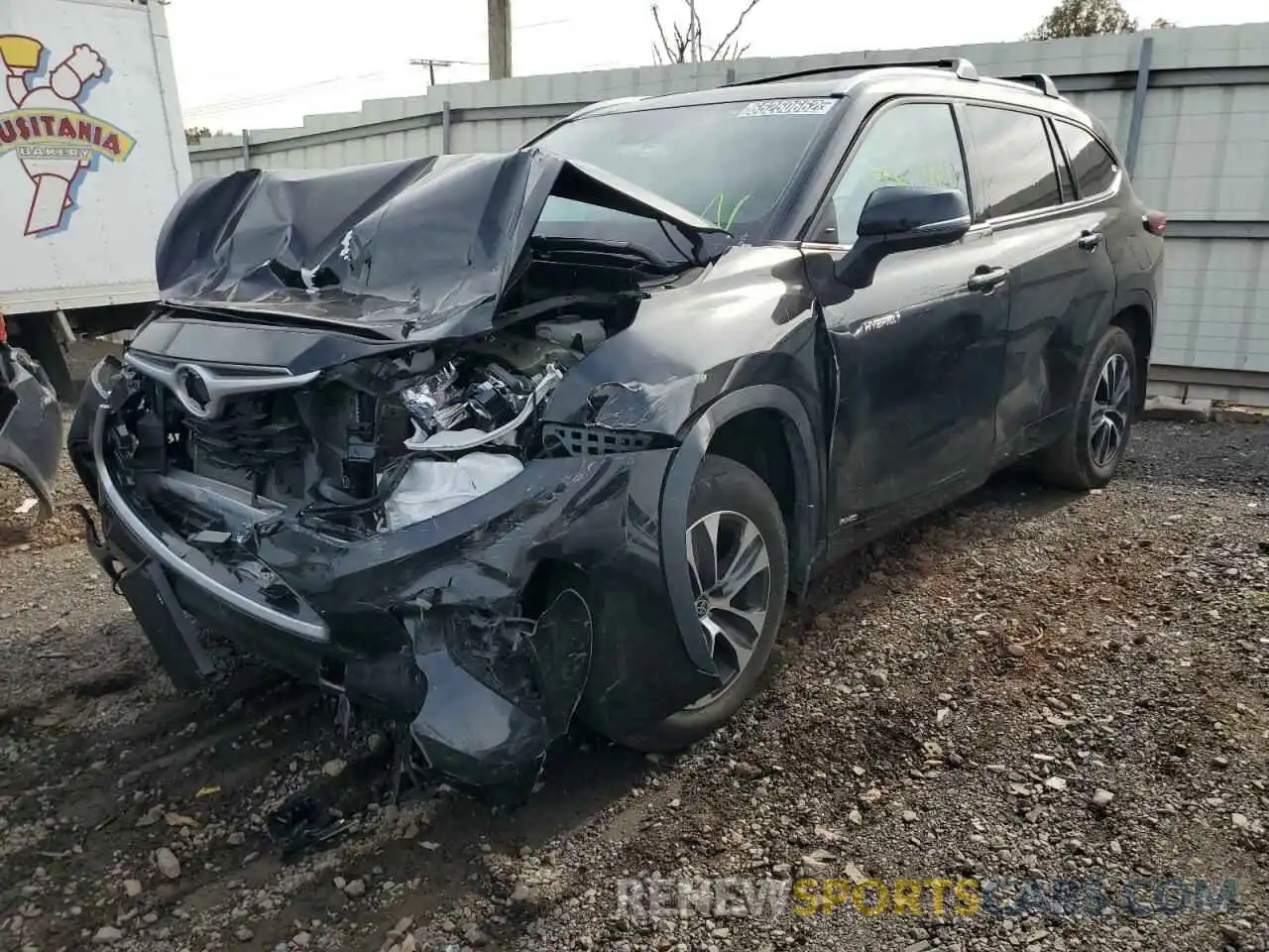 2 Photograph of a damaged car 5TDHBRCH7MS526602 TOYOTA HIGHLANDER 2021