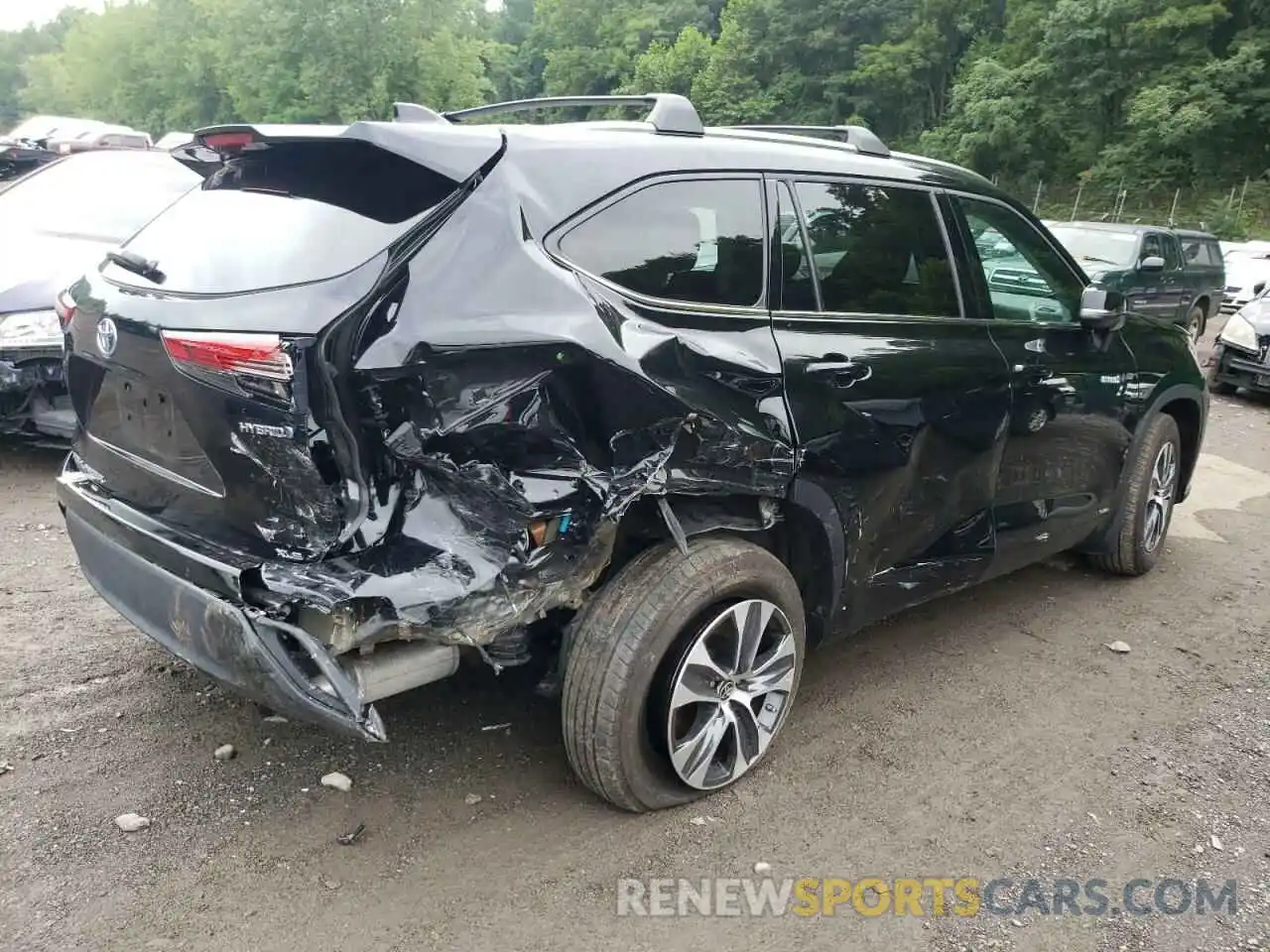 9 Photograph of a damaged car 5TDHBRCH7MS535154 TOYOTA HIGHLANDER 2021