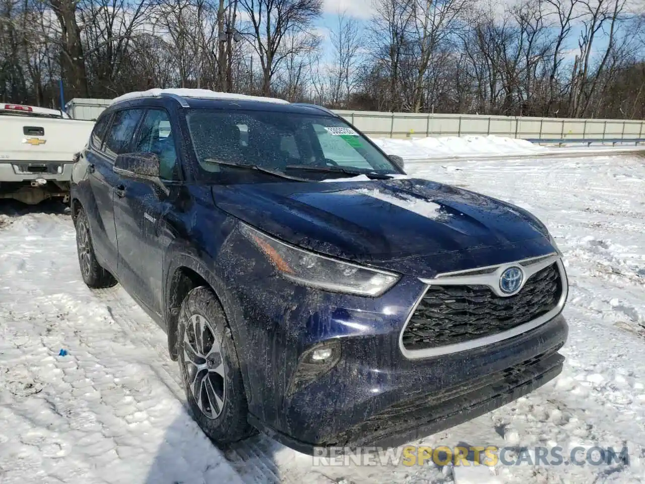 1 Photograph of a damaged car 5TDHBRCH7MS535929 TOYOTA HIGHLANDER 2021