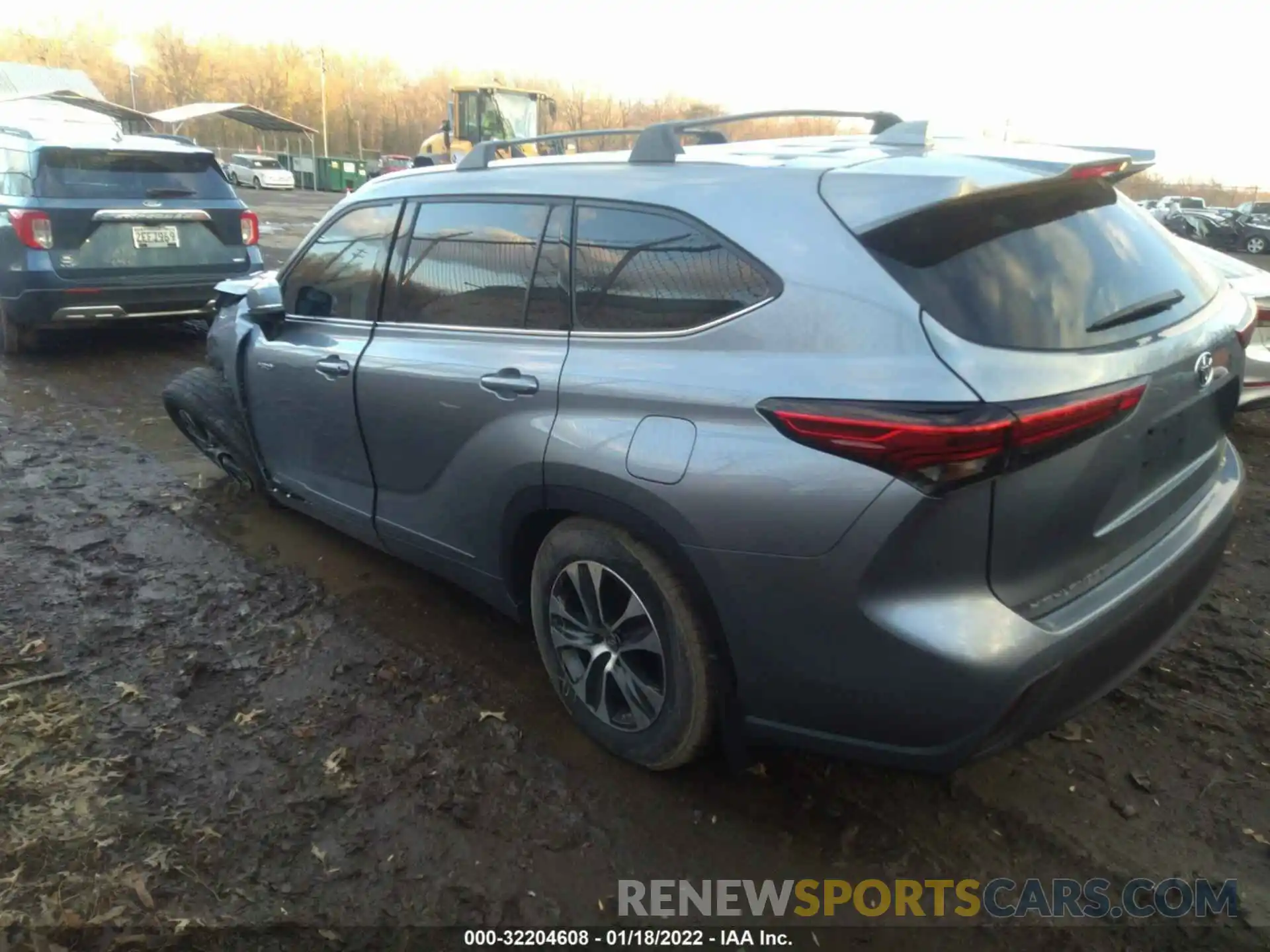 3 Photograph of a damaged car 5TDHBRCH8MS020602 TOYOTA HIGHLANDER 2021