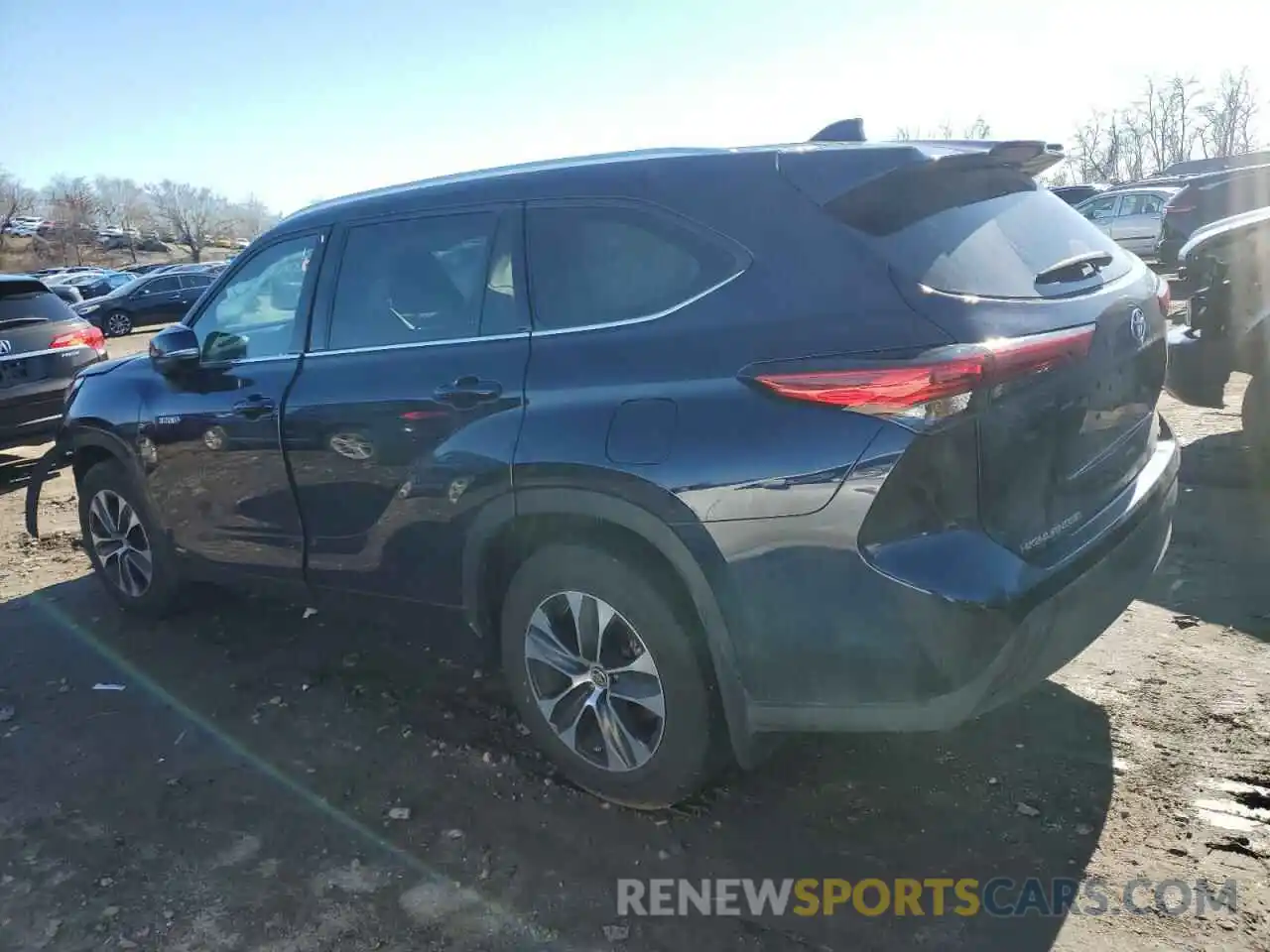 2 Photograph of a damaged car 5TDHBRCH8MS041191 TOYOTA HIGHLANDER 2021