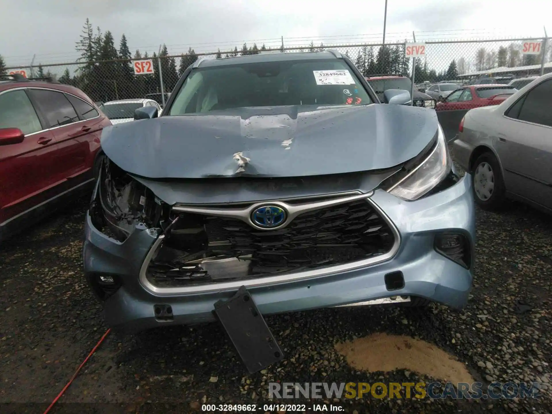 6 Photograph of a damaged car 5TDHBRCH8MS067502 TOYOTA HIGHLANDER 2021