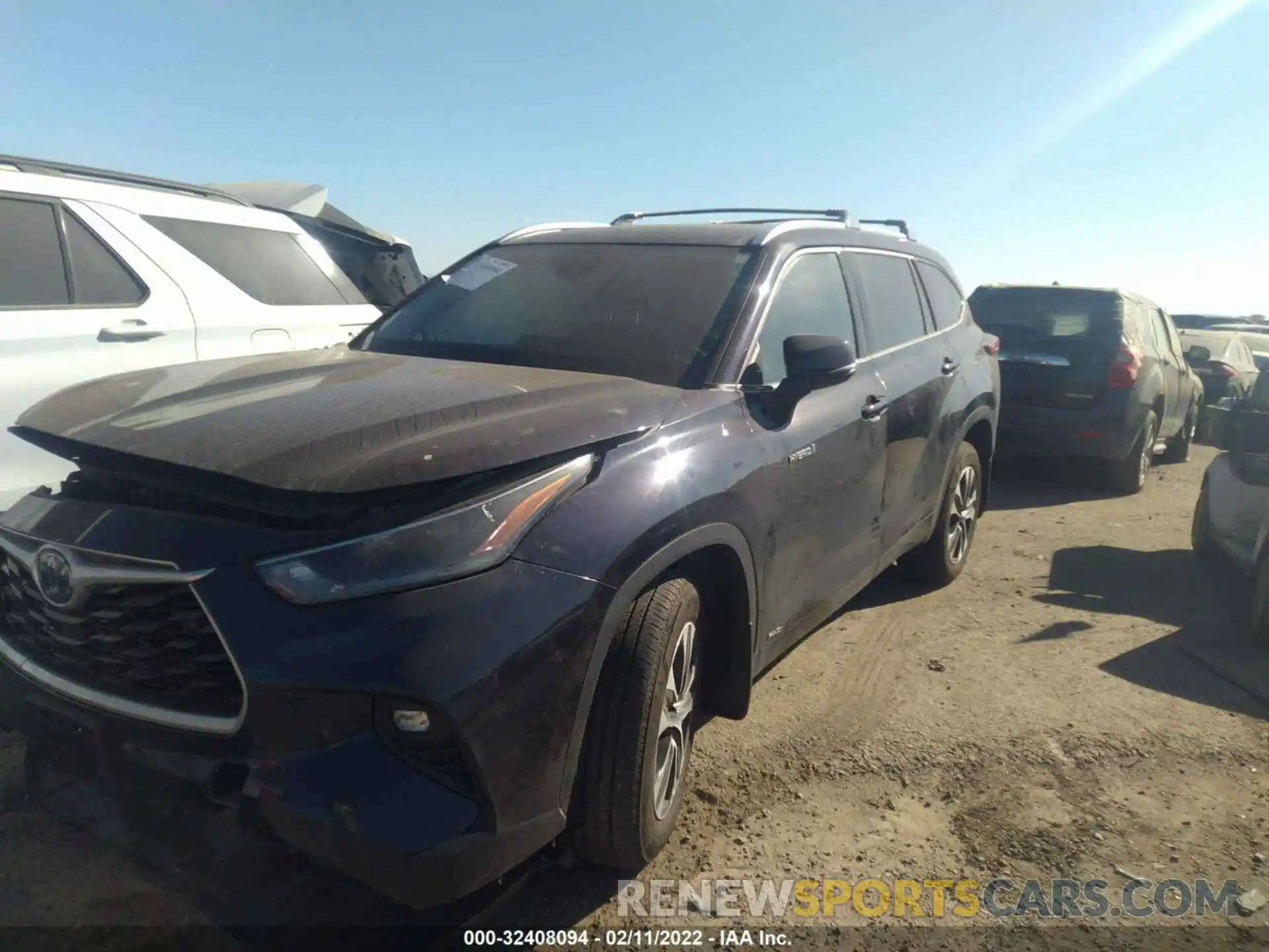 2 Photograph of a damaged car 5TDHBRCH8MS517259 TOYOTA HIGHLANDER 2021