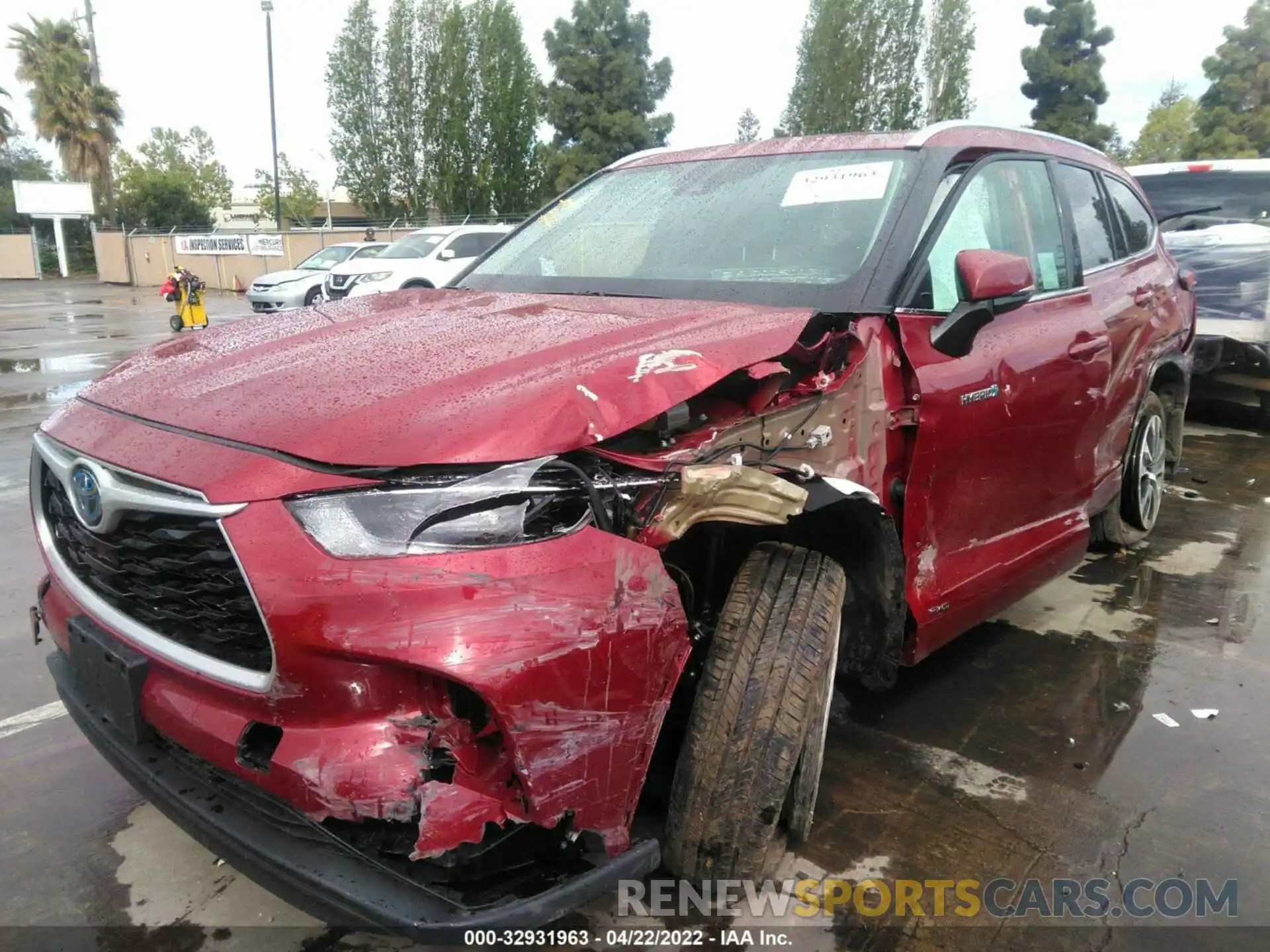 6 Photograph of a damaged car 5TDHBRCH9MS026604 TOYOTA HIGHLANDER 2021