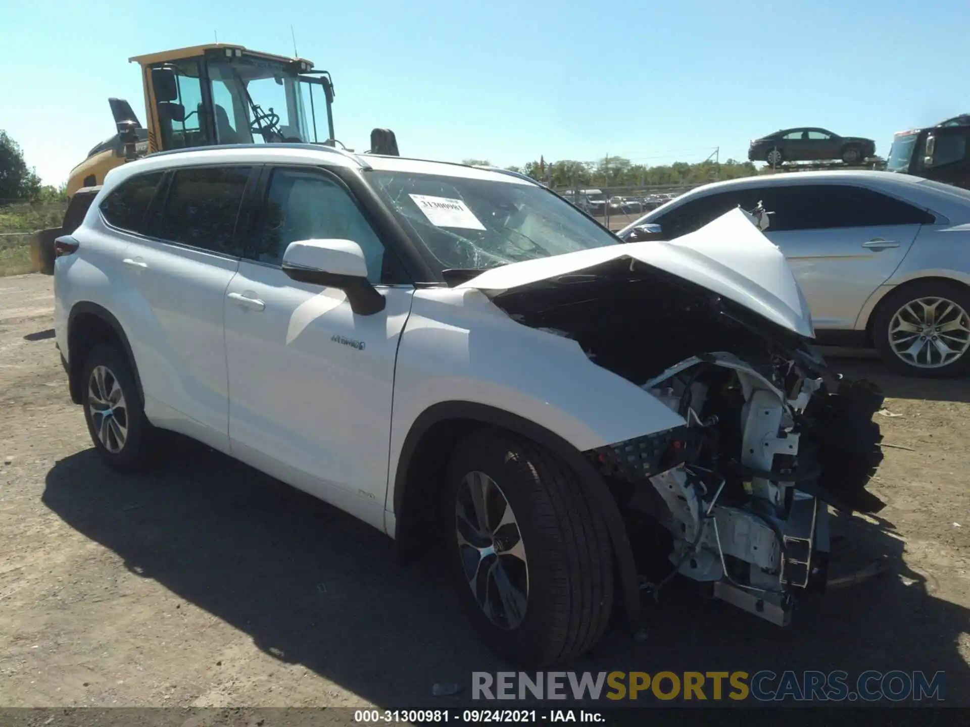 1 Photograph of a damaged car 5TDHBRCH9MS052751 TOYOTA HIGHLANDER 2021