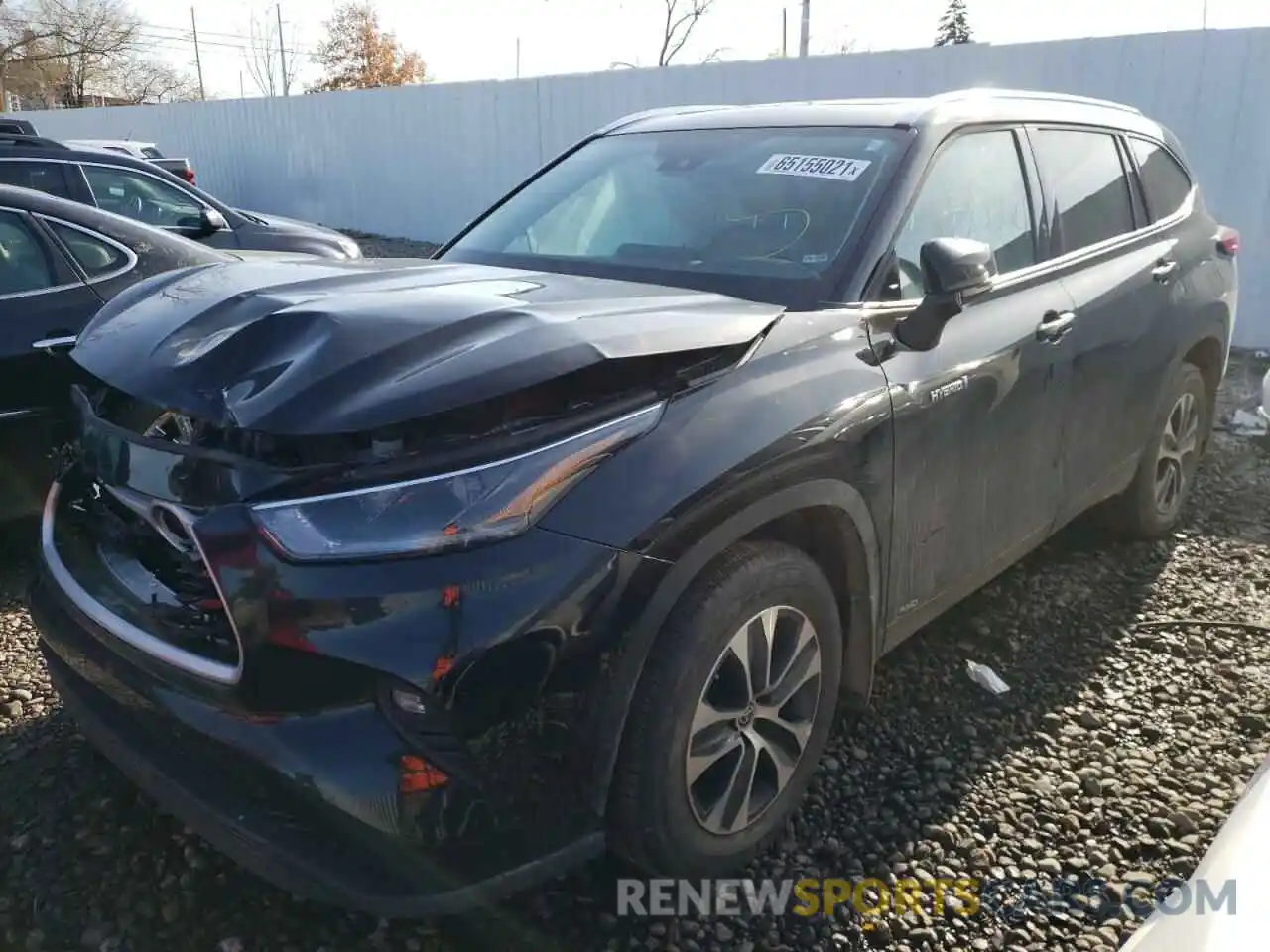 2 Photograph of a damaged car 5TDHBRCH9MS514418 TOYOTA HIGHLANDER 2021