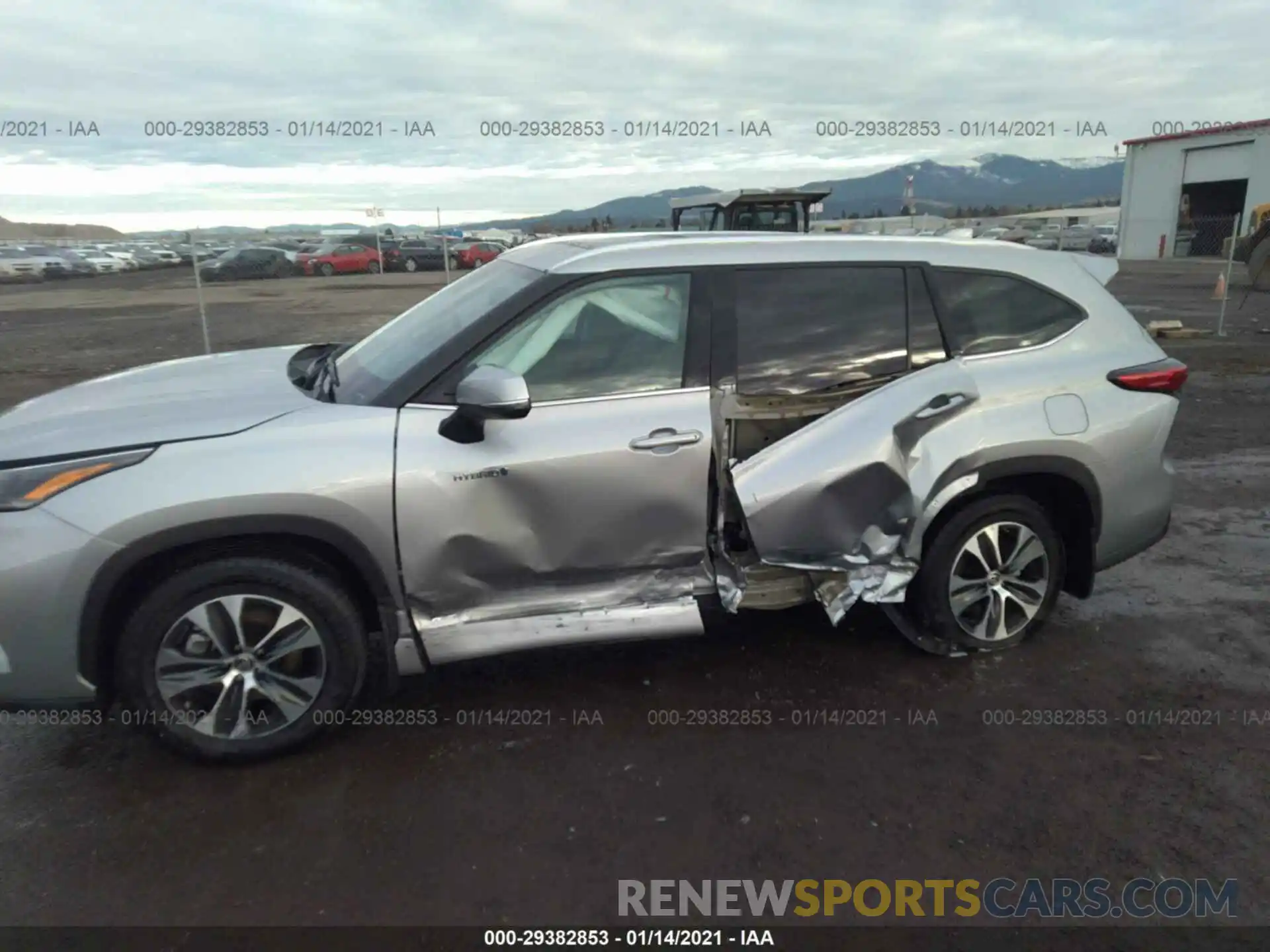 6 Photograph of a damaged car 5TDHBRCH9MS518145 TOYOTA HIGHLANDER 2021