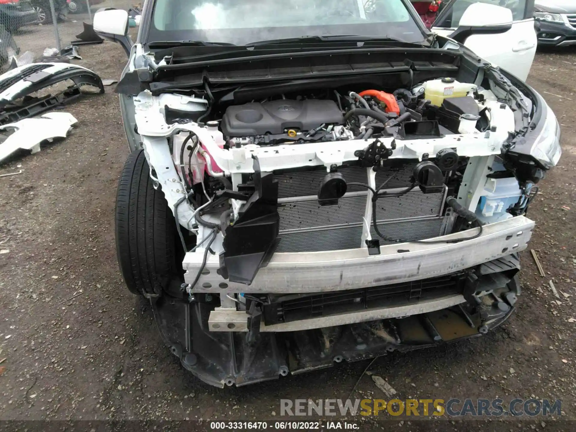 6 Photograph of a damaged car 5TDHBRCHXMS524388 TOYOTA HIGHLANDER 2021