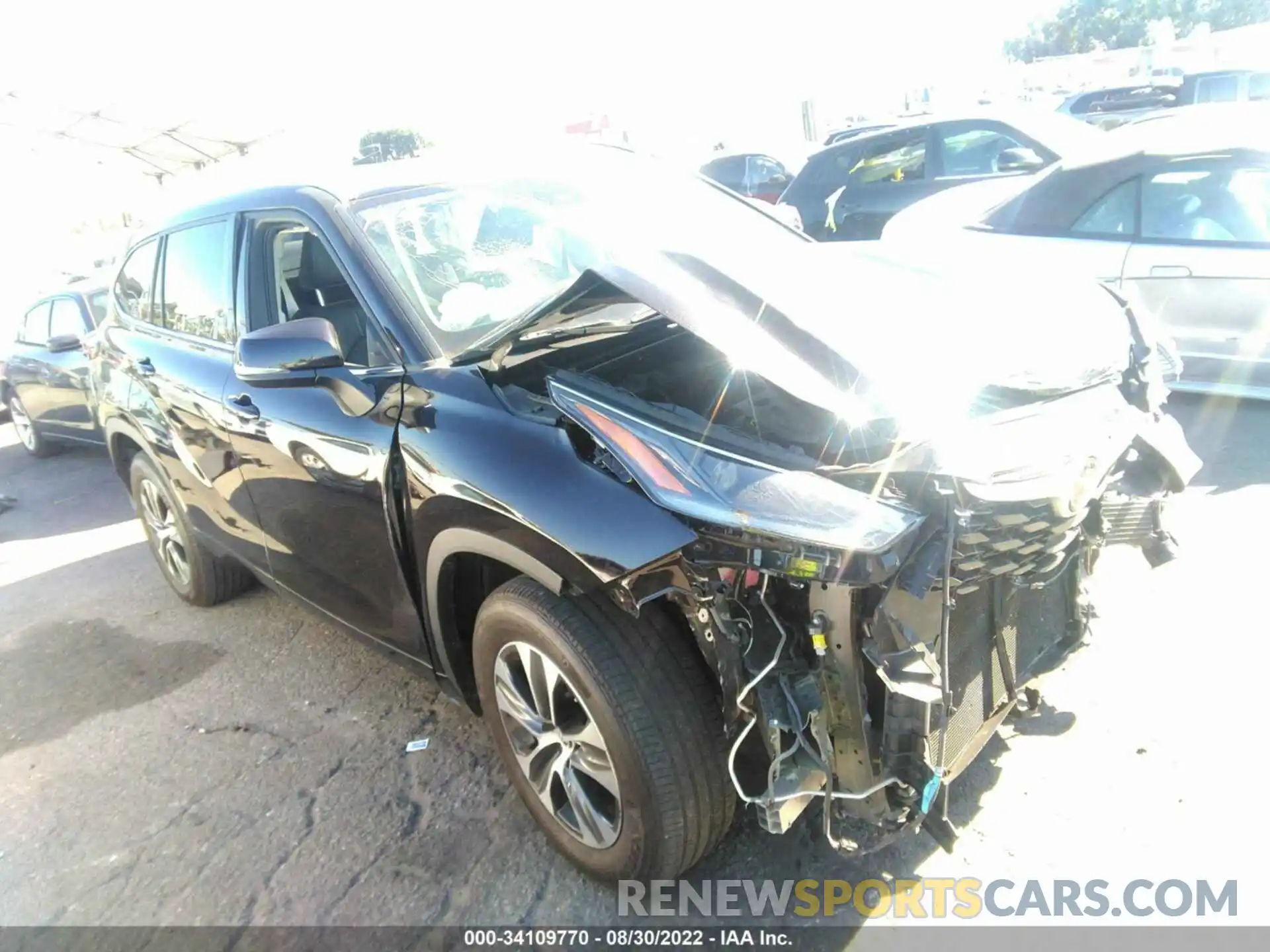 1 Photograph of a damaged car 5TDHZRAH0MS040020 TOYOTA HIGHLANDER 2021