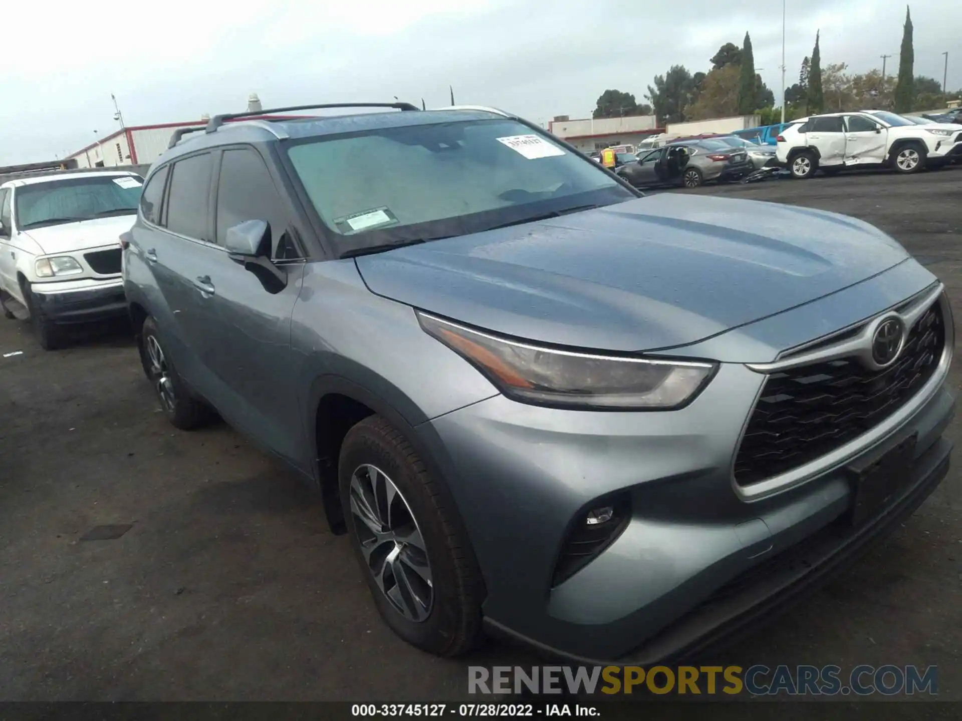 1 Photograph of a damaged car 5TDHZRAH1MS043511 TOYOTA HIGHLANDER 2021