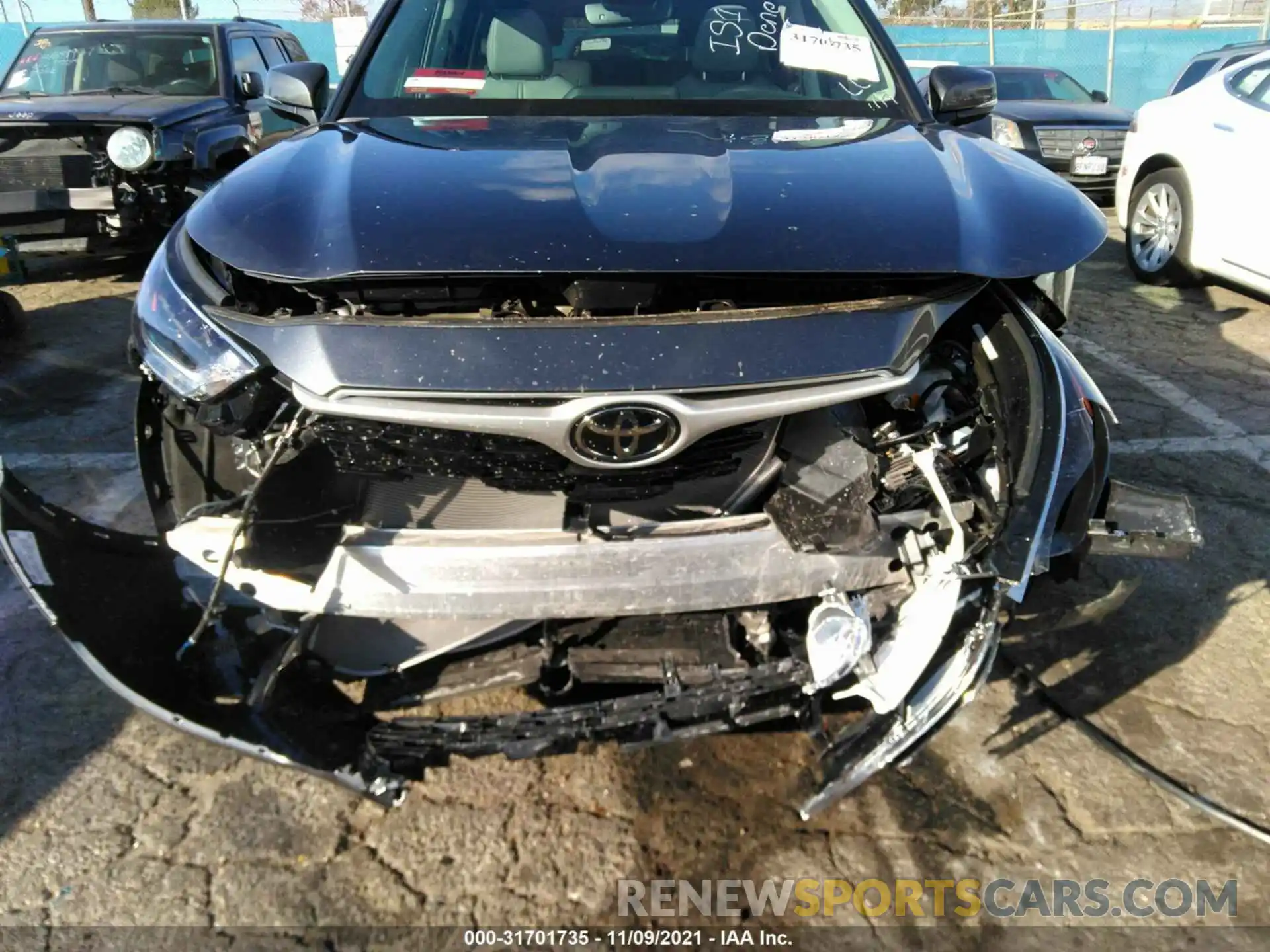 6 Photograph of a damaged car 5TDHZRAH1MS081420 TOYOTA HIGHLANDER 2021