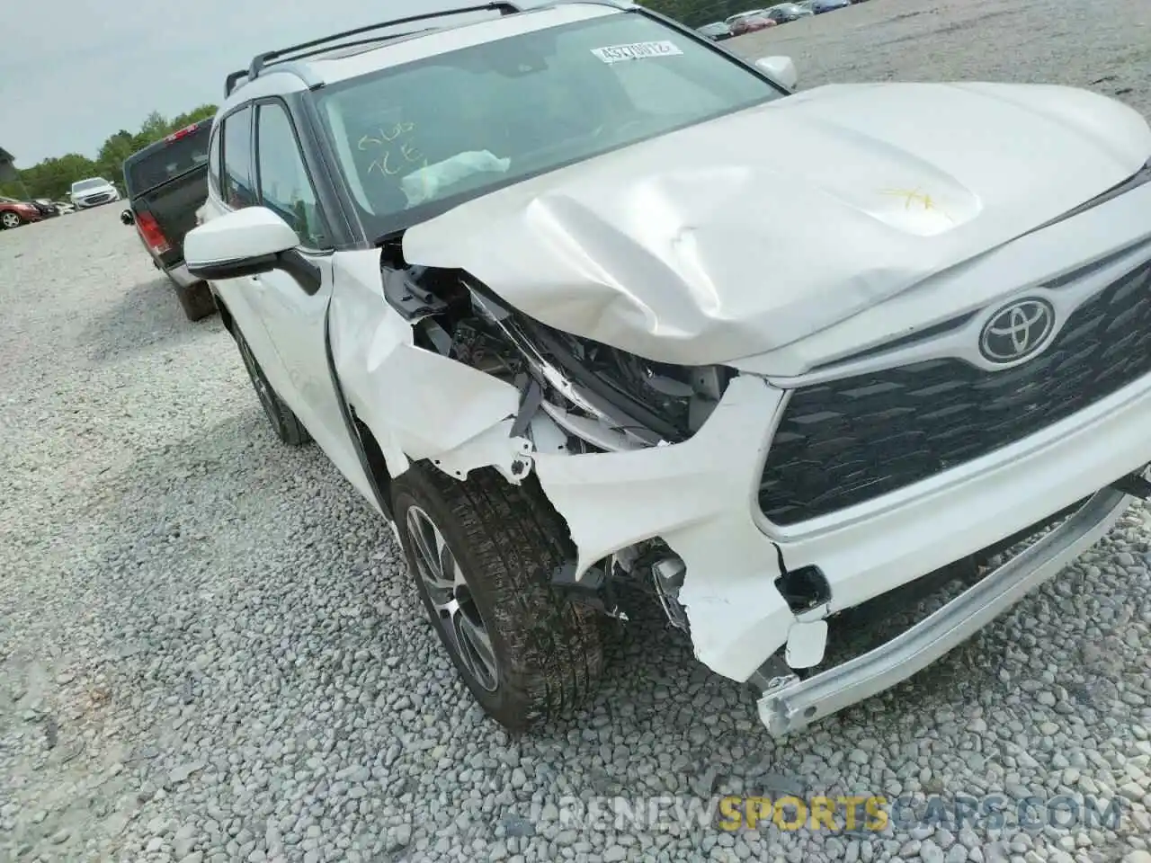 1 Photograph of a damaged car 5TDHZRAH4MS532629 TOYOTA HIGHLANDER 2021