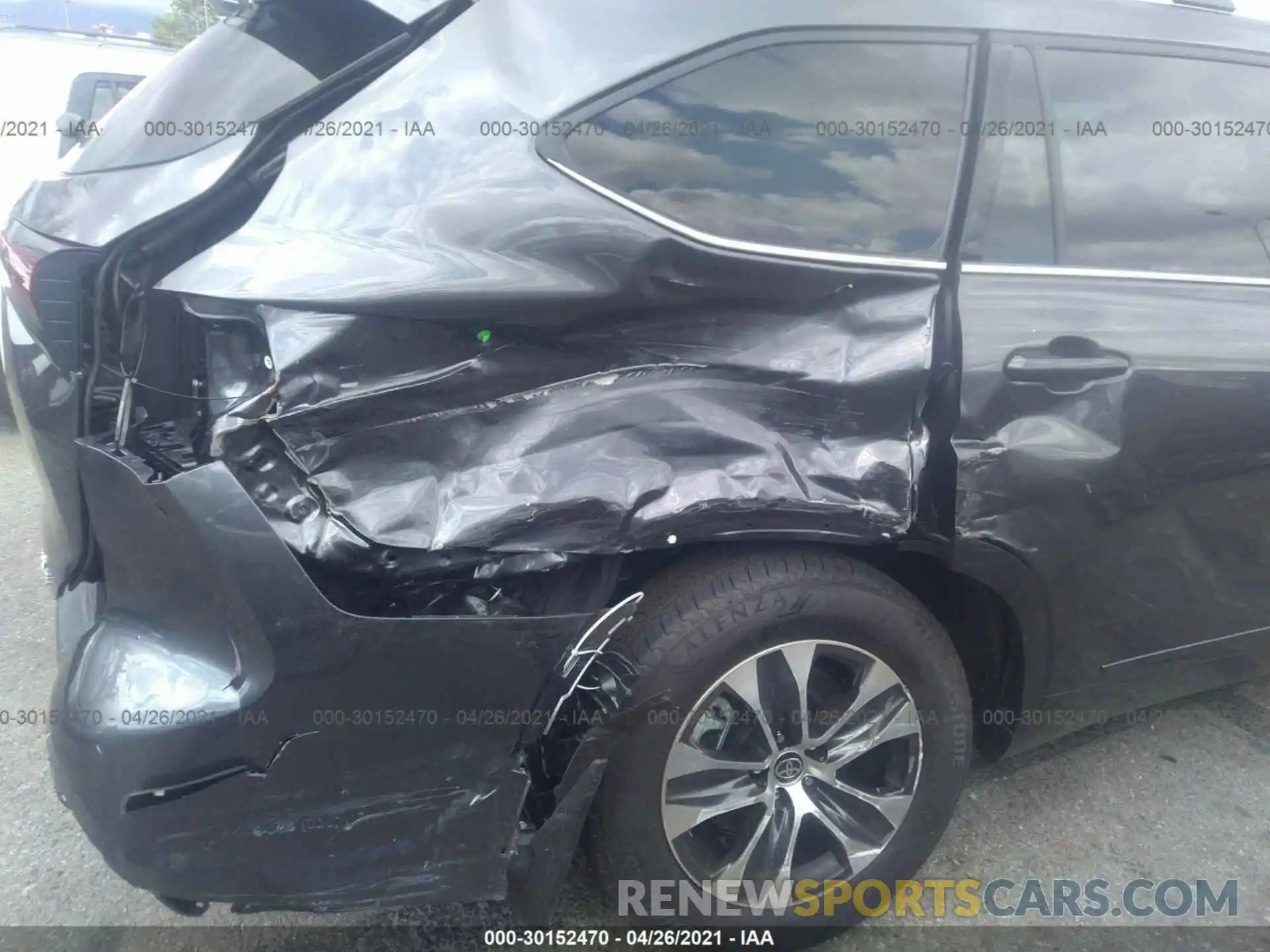 6 Photograph of a damaged car 5TDHZRAH9MS053381 TOYOTA HIGHLANDER 2021