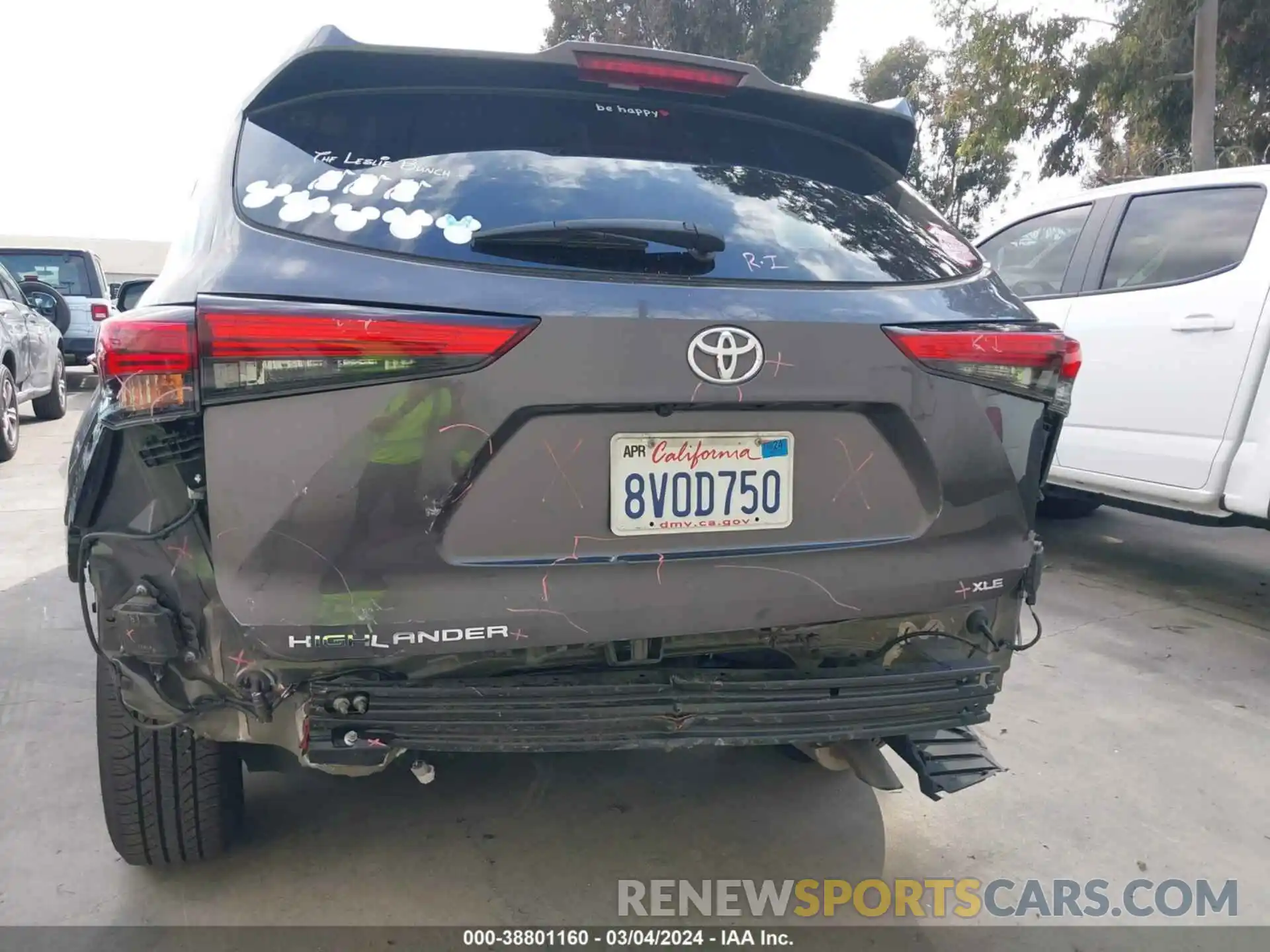 6 Photograph of a damaged car 5TDHZRAH9MS057382 TOYOTA HIGHLANDER 2021