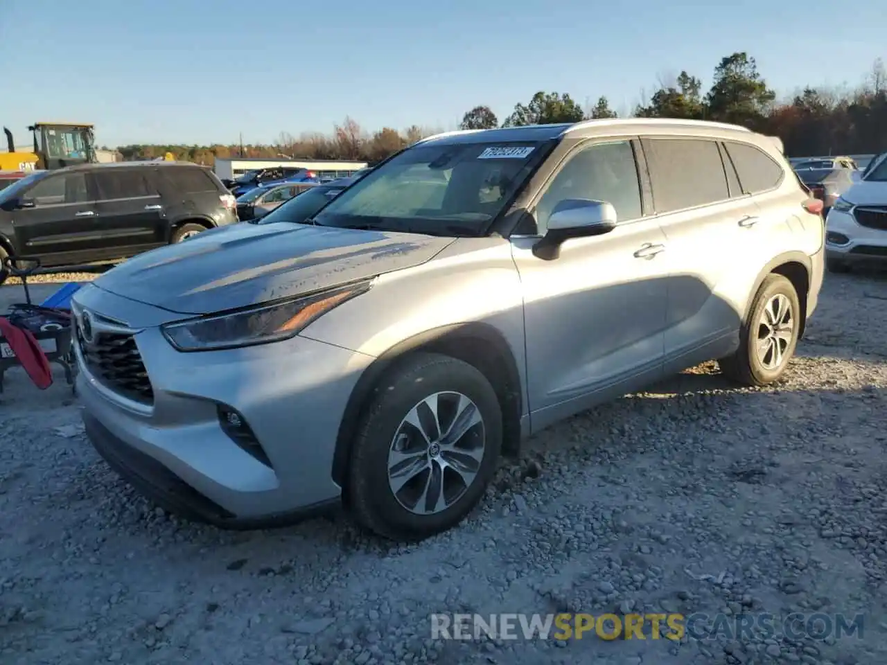 1 Photograph of a damaged car 5TDHZRAH9MS077339 TOYOTA HIGHLANDER 2021