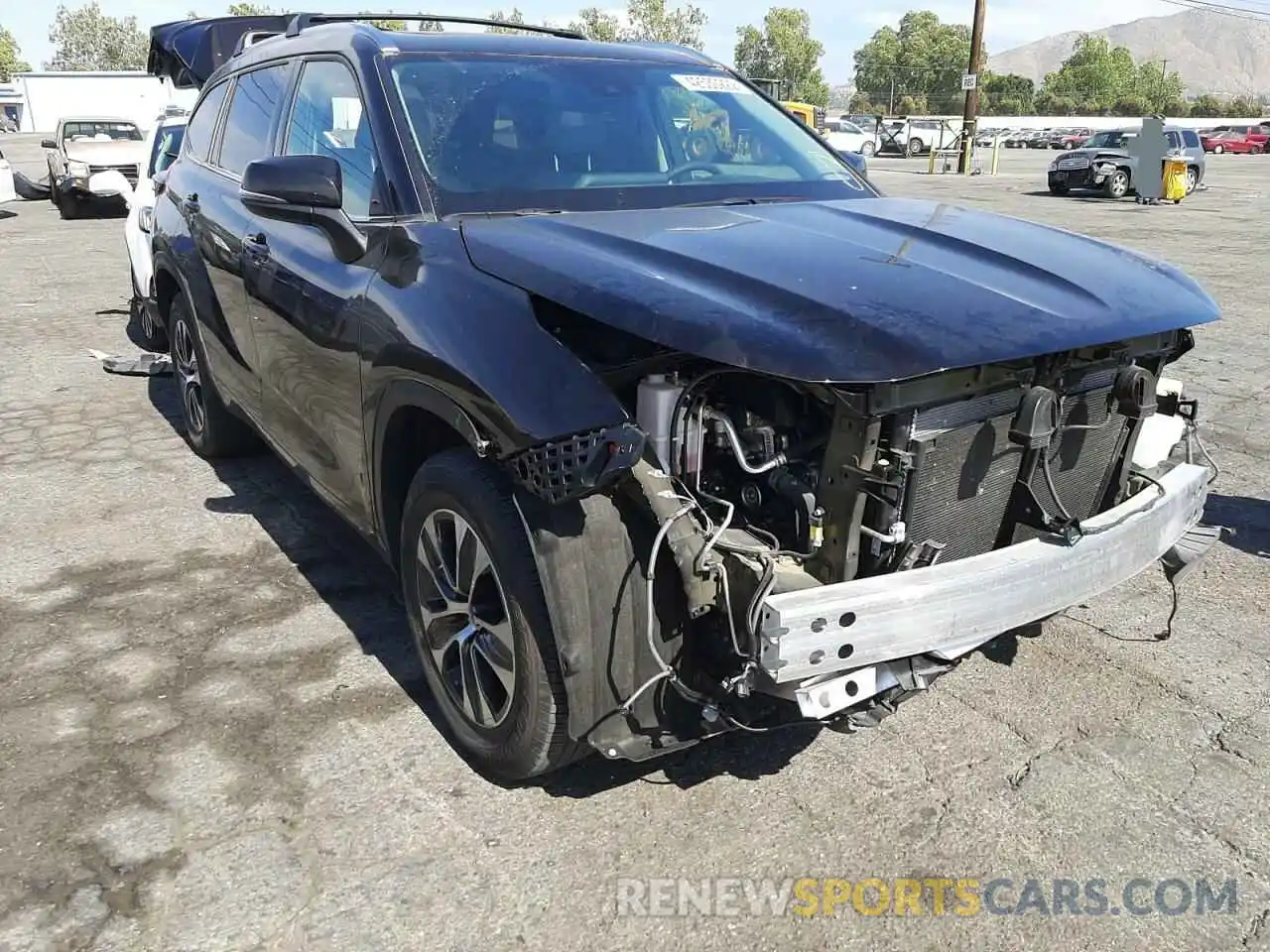 1 Photograph of a damaged car 5TDHZRAHXMS051509 TOYOTA HIGHLANDER 2021