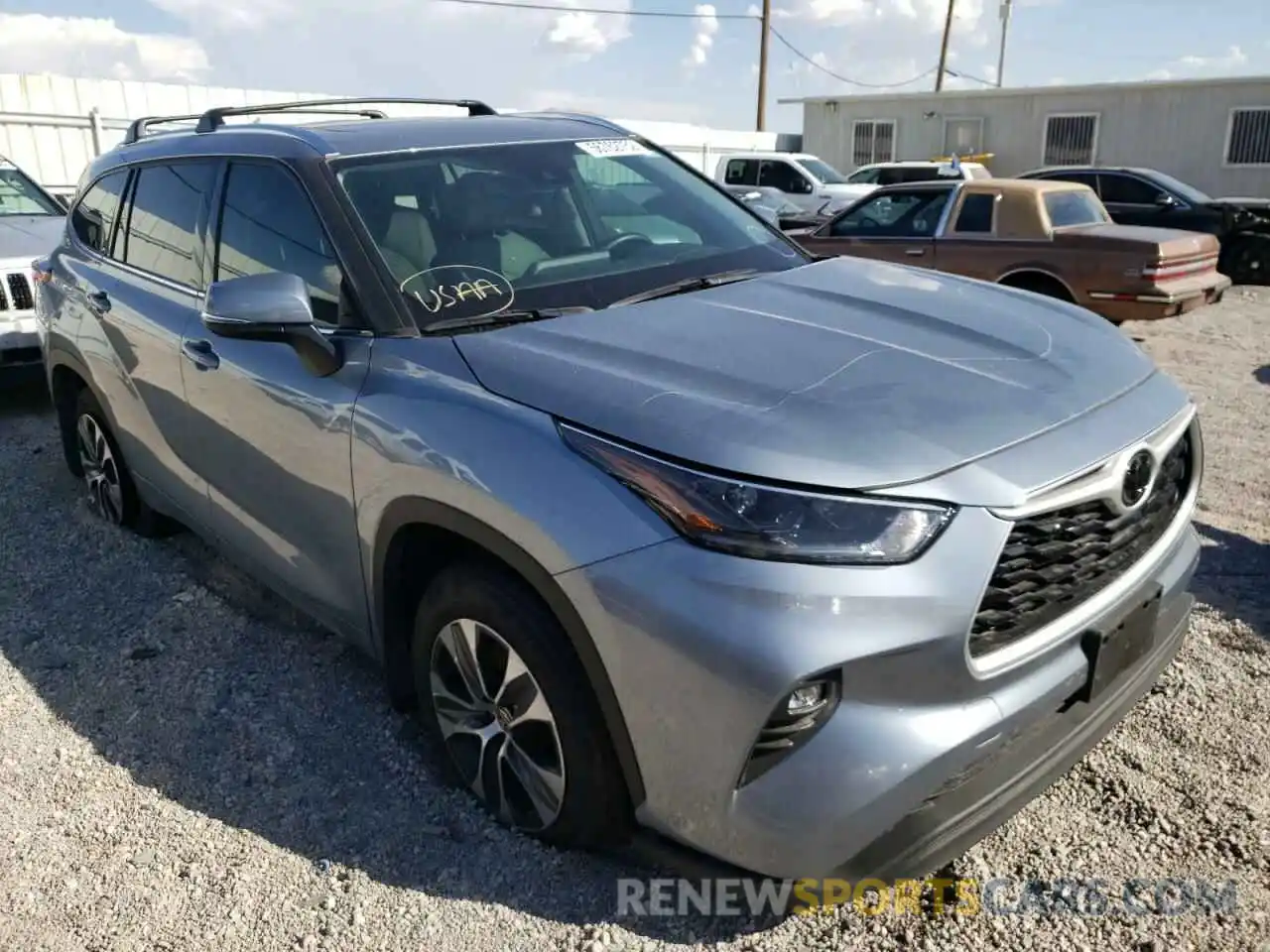 1 Photograph of a damaged car 5TDHZRAHXMS051655 TOYOTA HIGHLANDER 2021