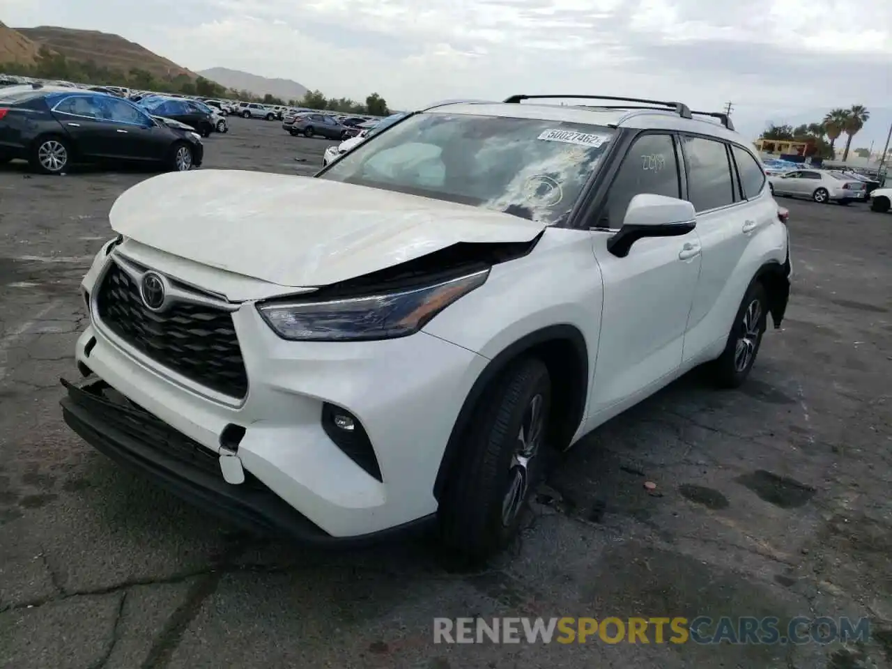 2 Photograph of a damaged car 5TDHZRAHXMS520713 TOYOTA HIGHLANDER 2021