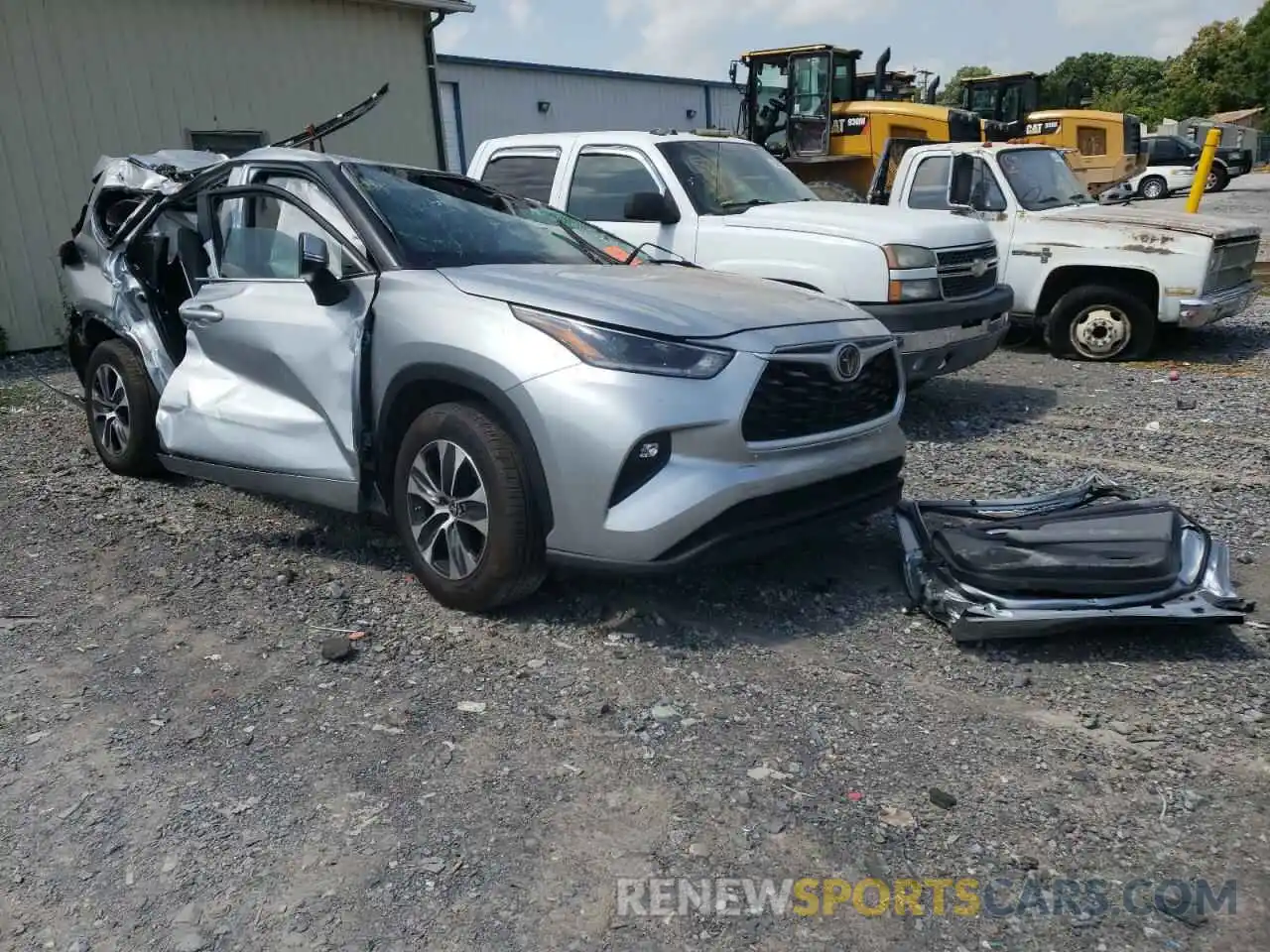 1 Photograph of a damaged car 5TDHZRAHXMS531890 TOYOTA HIGHLANDER 2021