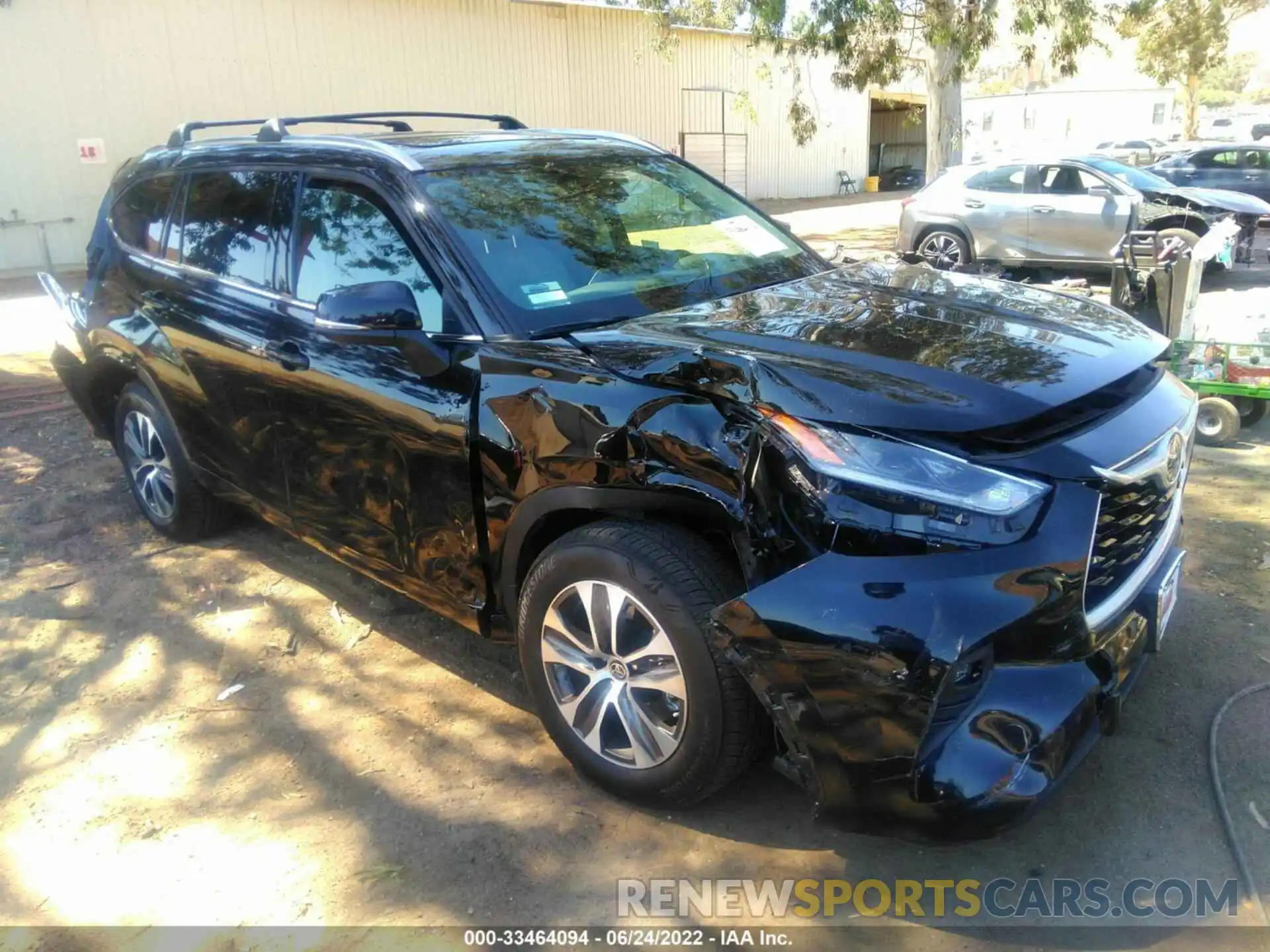 1 Photograph of a damaged car 5TDHZRBH0MS157207 TOYOTA HIGHLANDER 2021