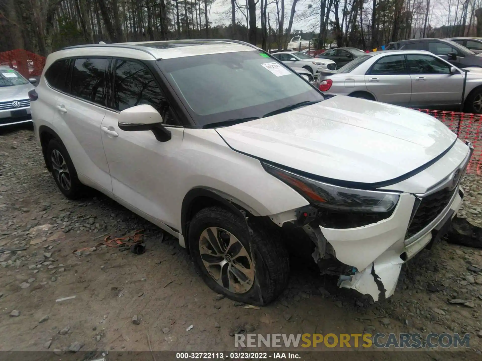 1 Photograph of a damaged car 5TDHZRBH0MS530293 TOYOTA HIGHLANDER 2021