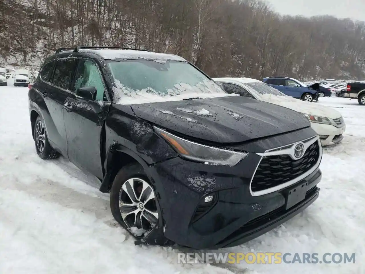 1 Photograph of a damaged car 5TDHZRBH0MS544503 TOYOTA HIGHLANDER 2021